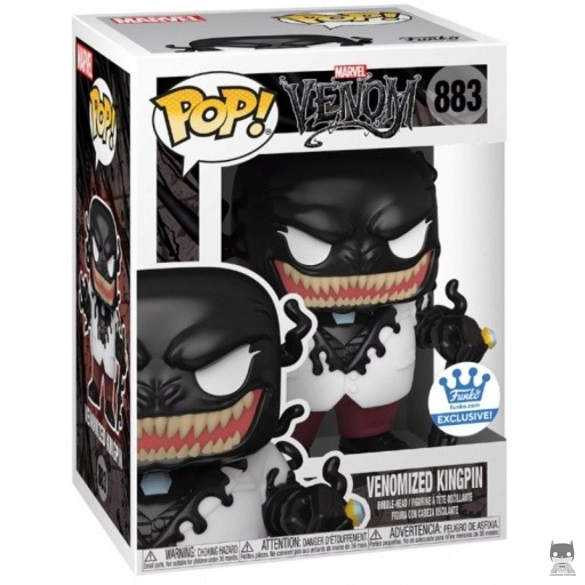 Venomized Kingpin Funko Pop! figure in its box