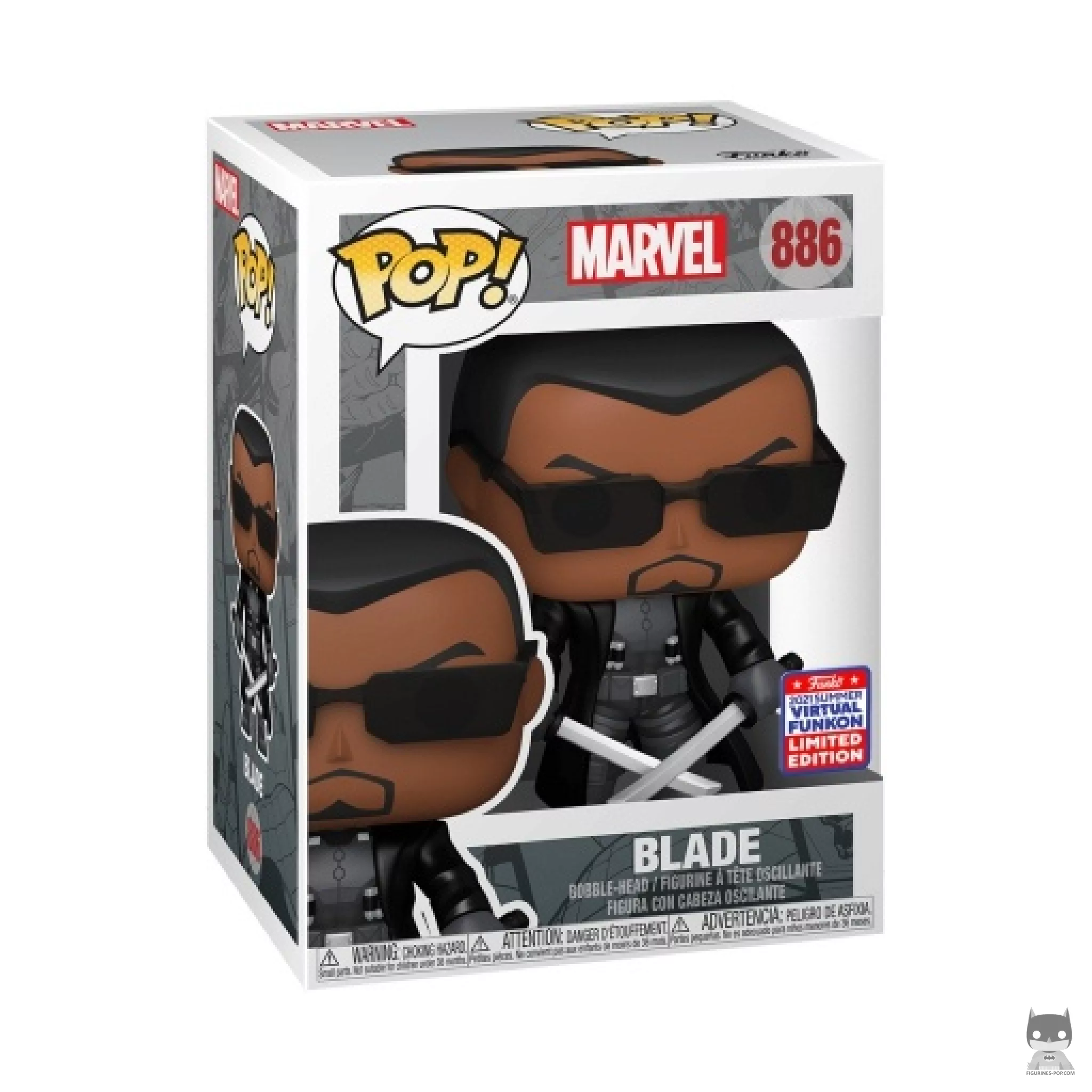 Blade Funko Pop! figure in its box