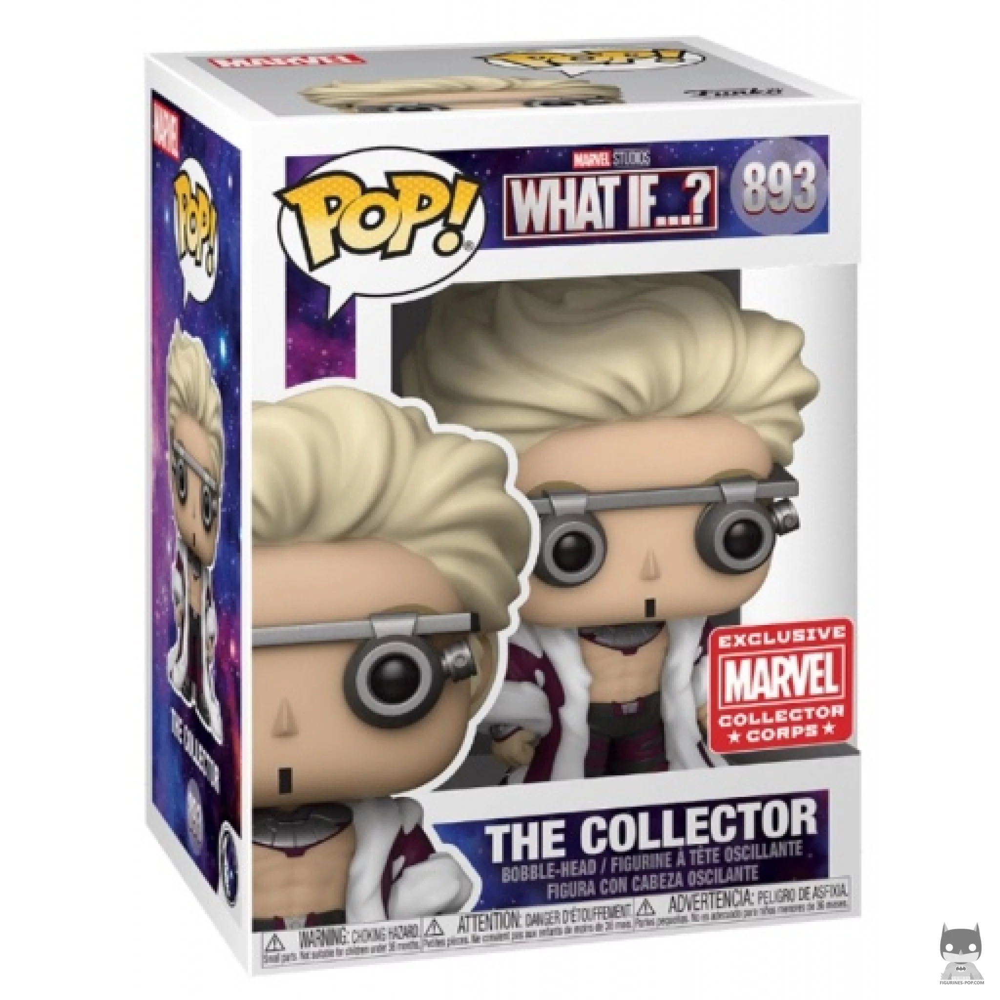 The Collector Funko Pop! figure in its box