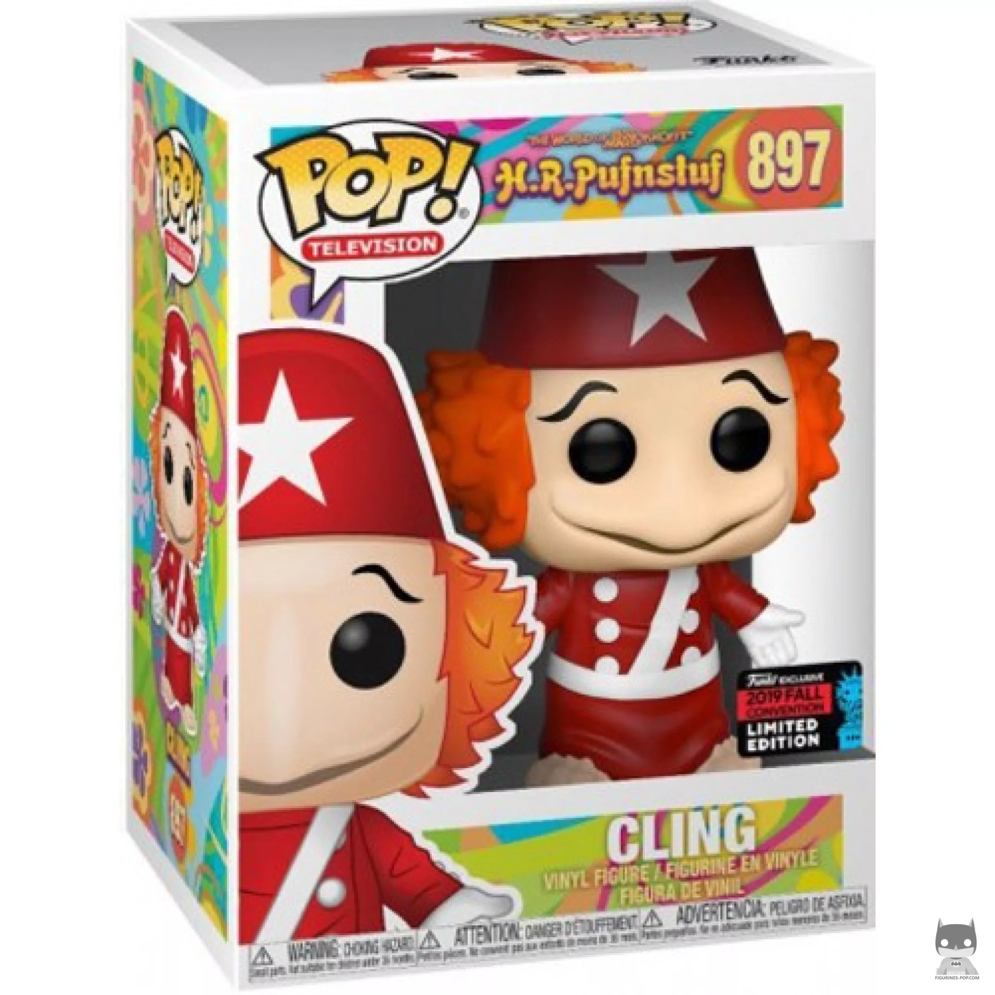 Cling Funko Pop! figure in its box