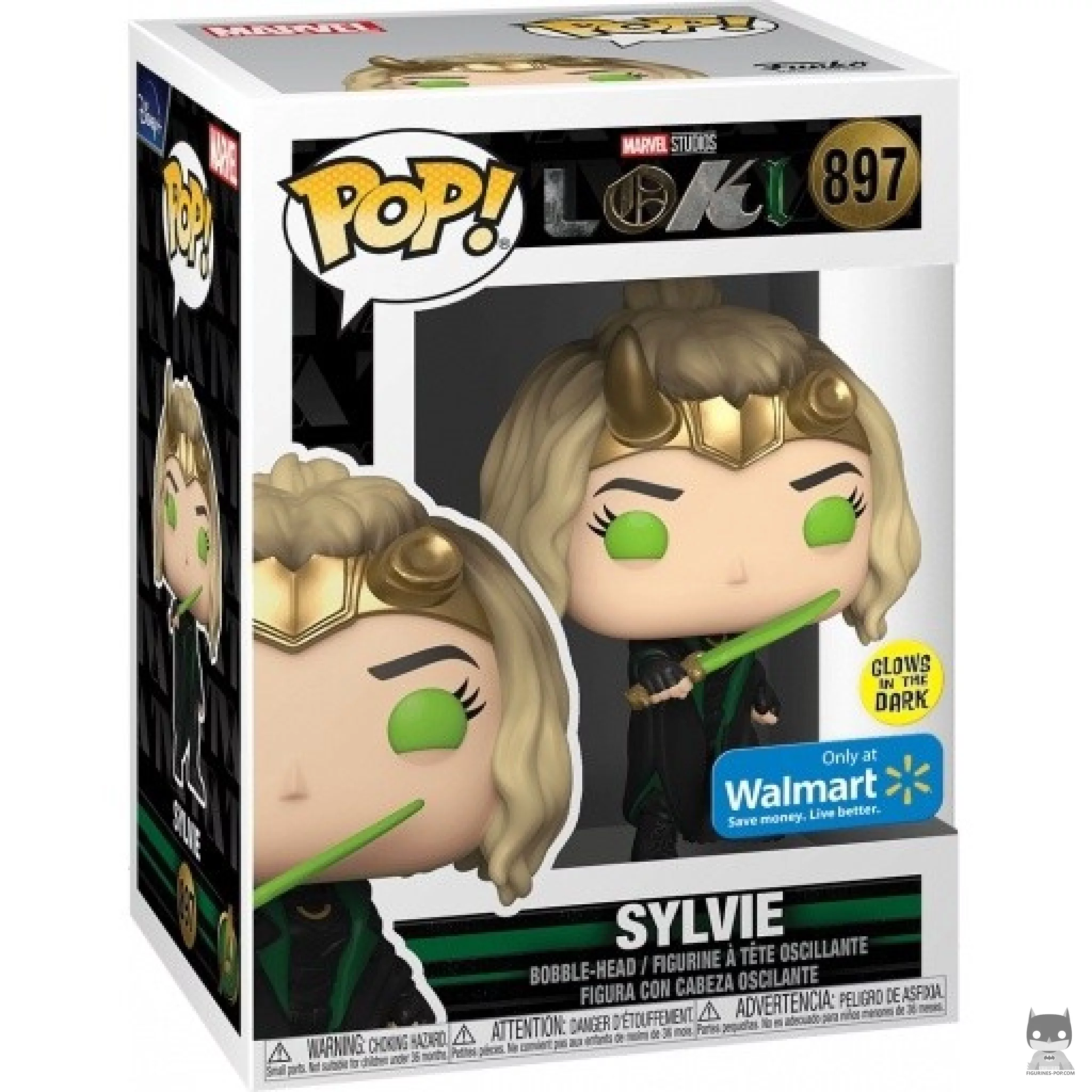 Sylvie (Glow in the Dark) Funko Pop! figure in its box