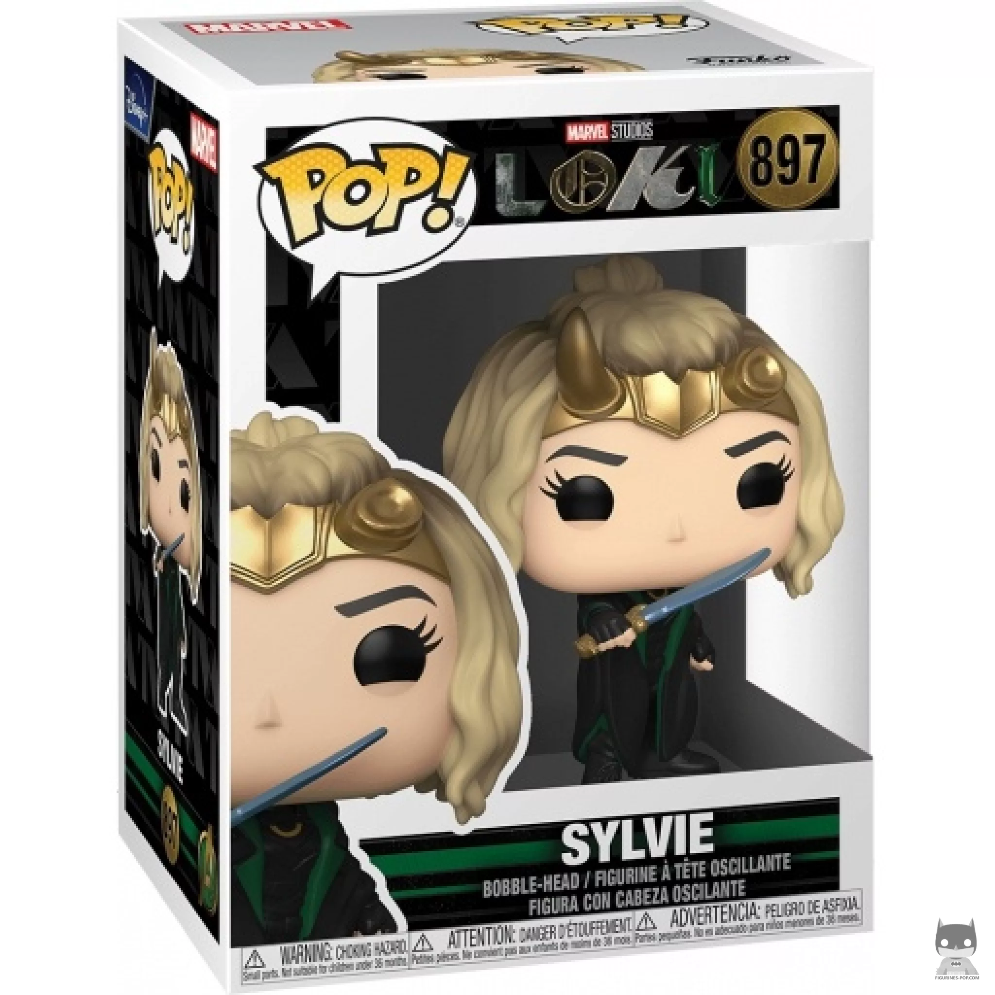 Sylvie Funko Pop! figure in its box
