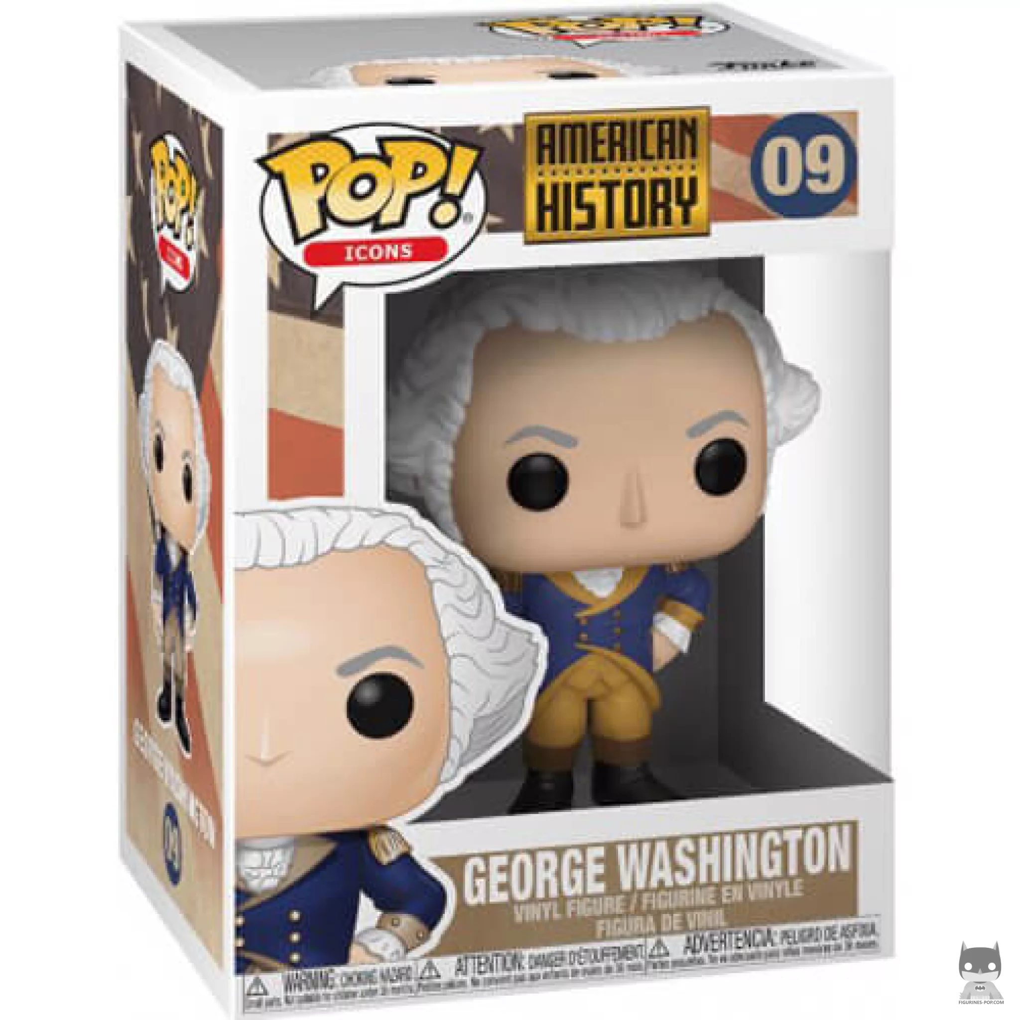 George Washington Funko Pop! figure in its box