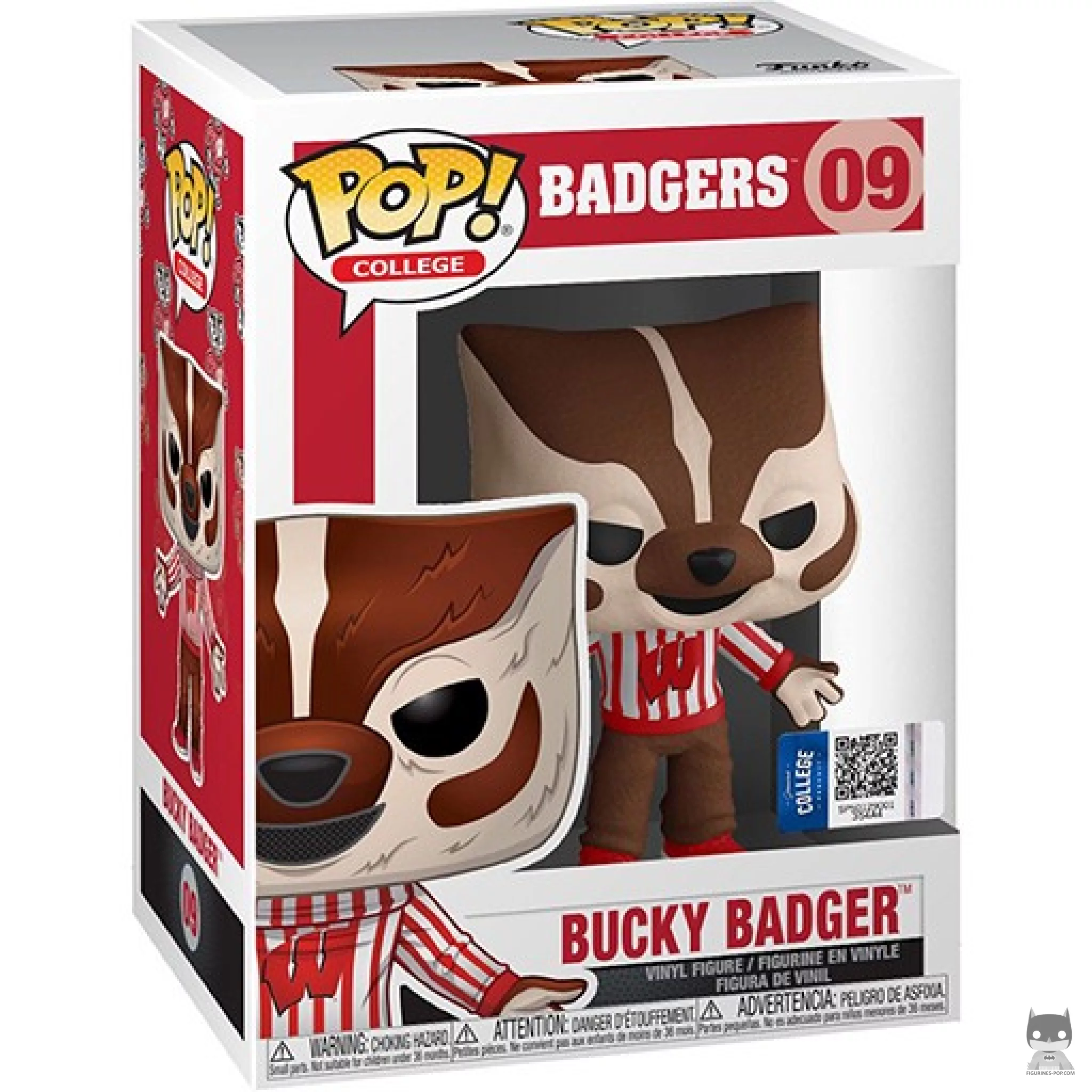 Bucky Badger (Badgers) Funko Pop! figure in its box