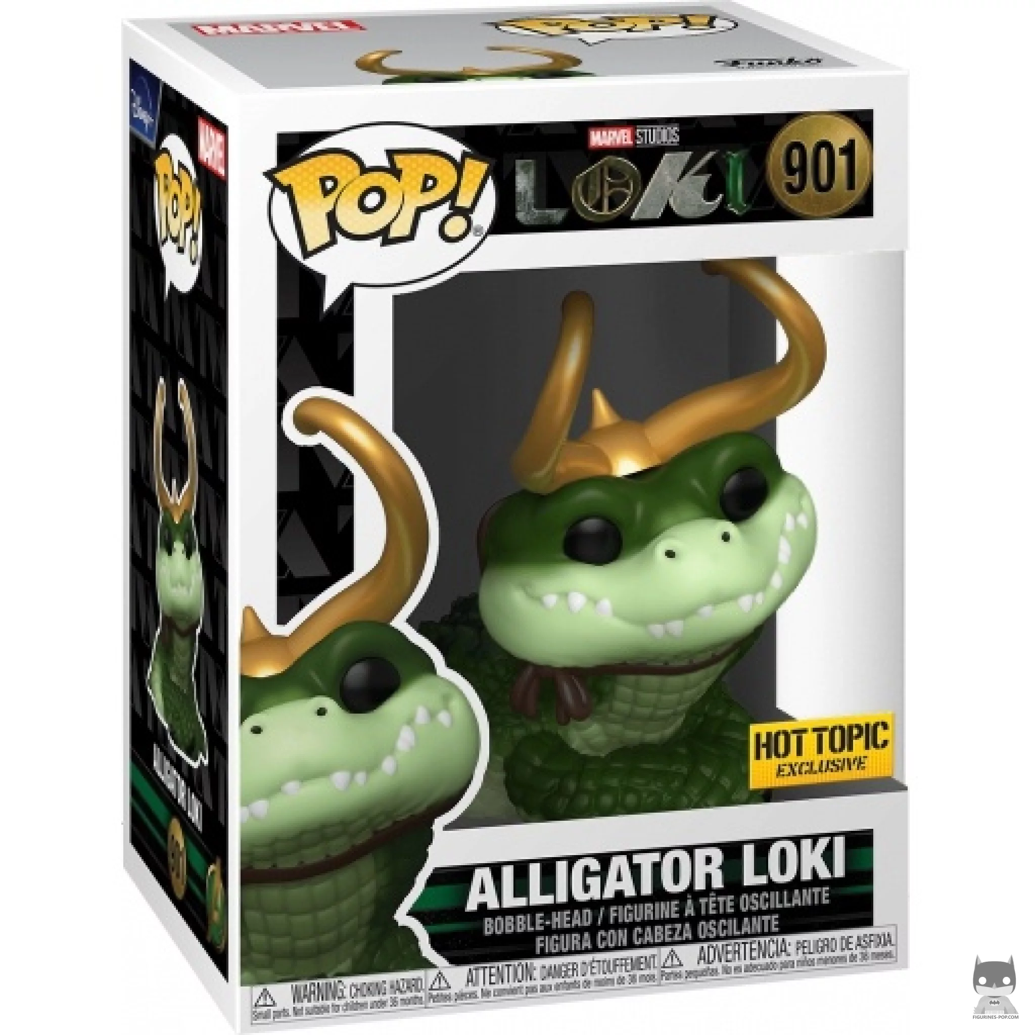 Alligator Loki Funko Pop! figure in its box