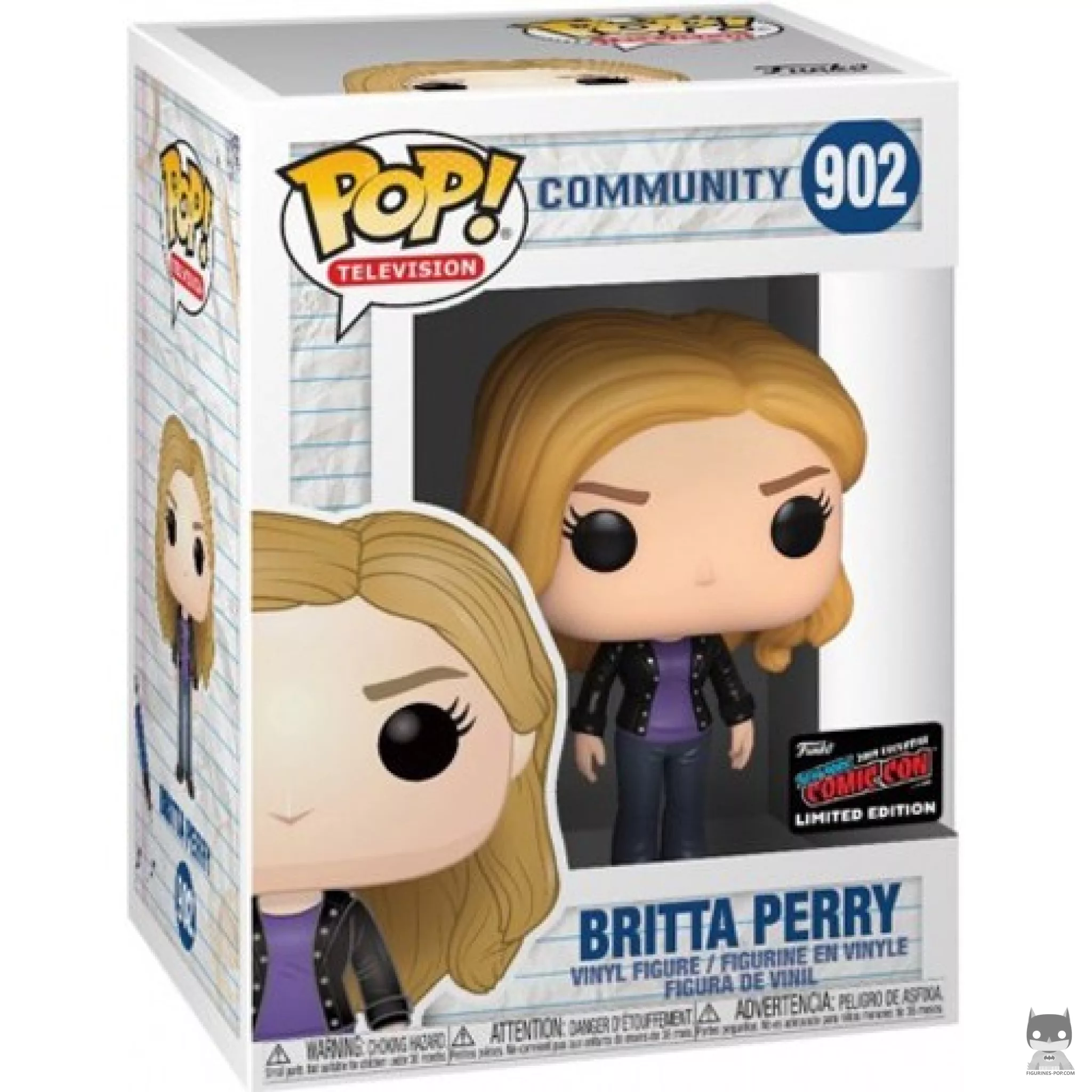 Britta Perry Funko Pop! figure in its box