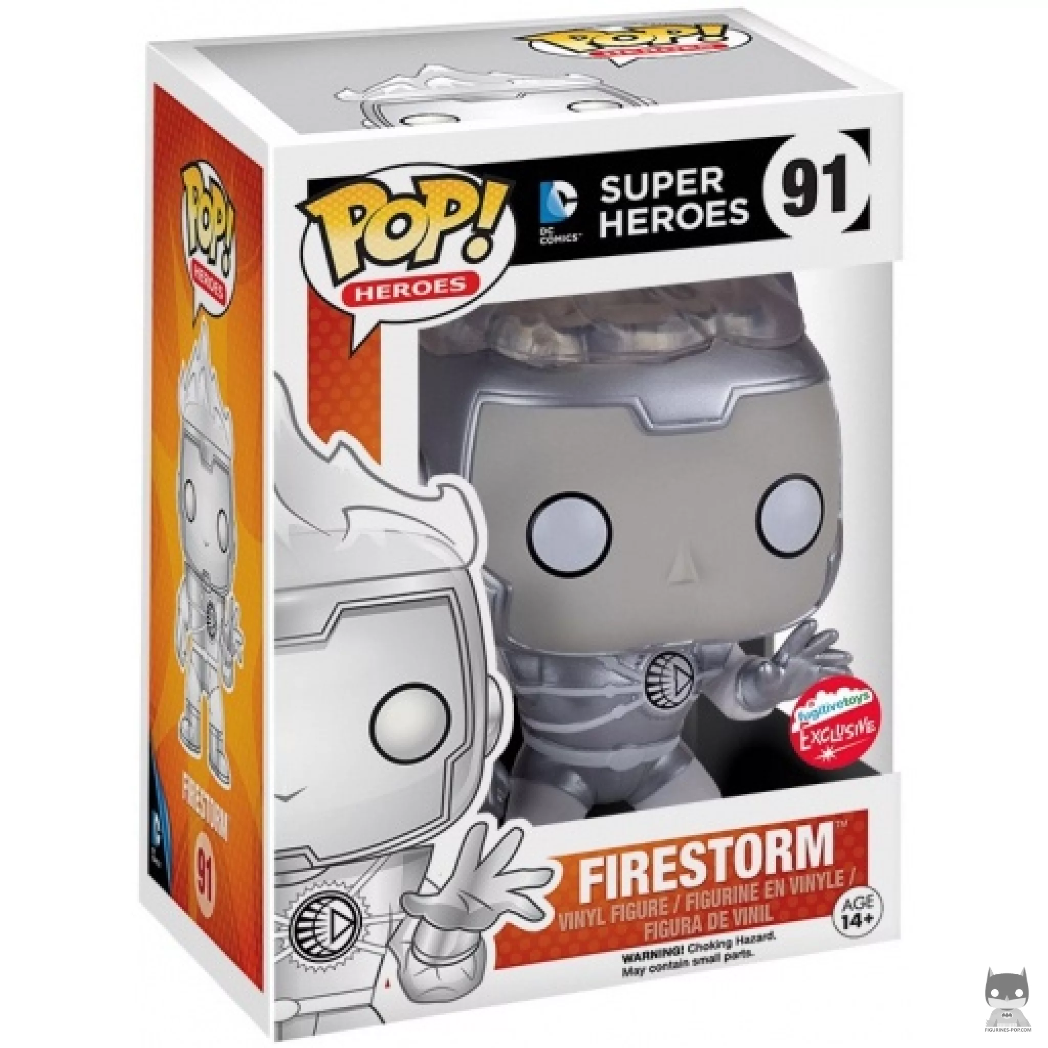 White Lantern Firestorm Funko Pop! figure in its box