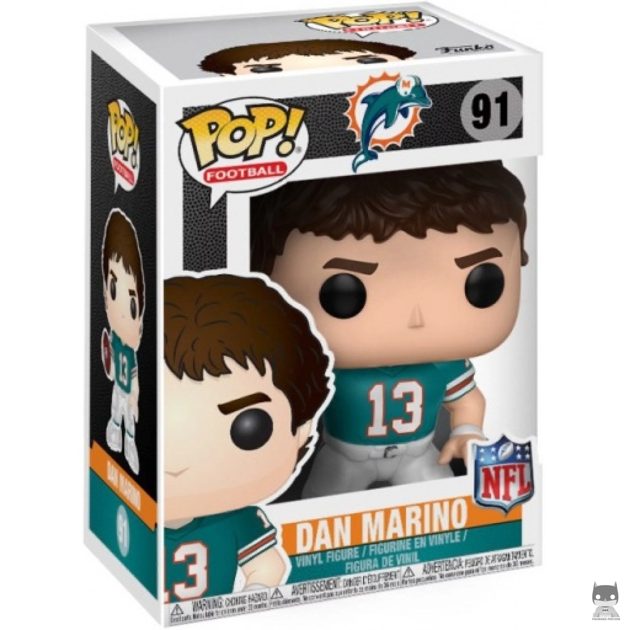 Dan Marino Funko Pop! figure in its box