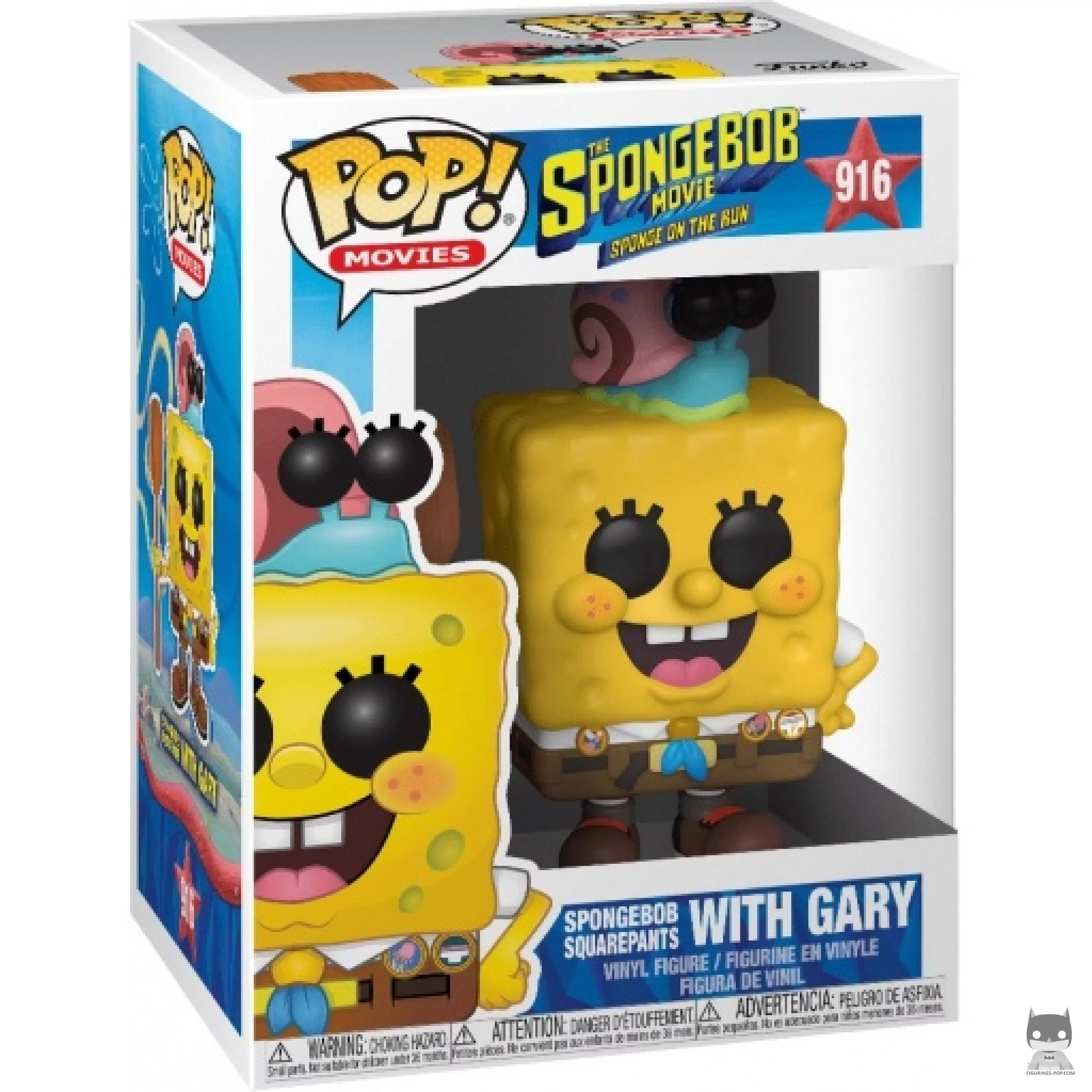 SpongeBob SquarePants with Gary Funko Pop! figure in its box