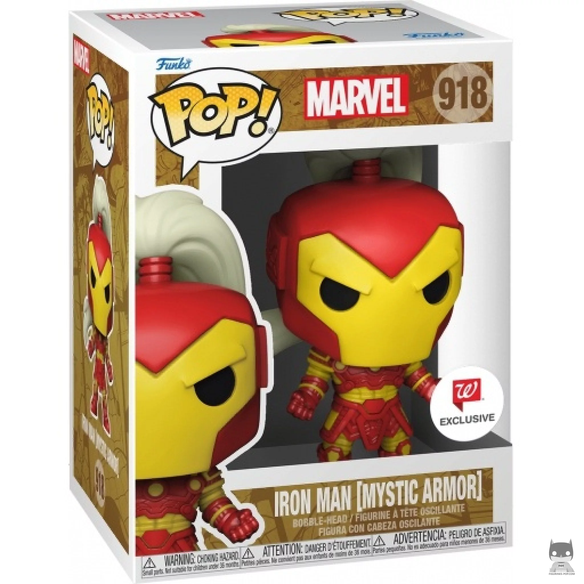 Iron Man in Mystic Armor Funko Pop! figure in its box