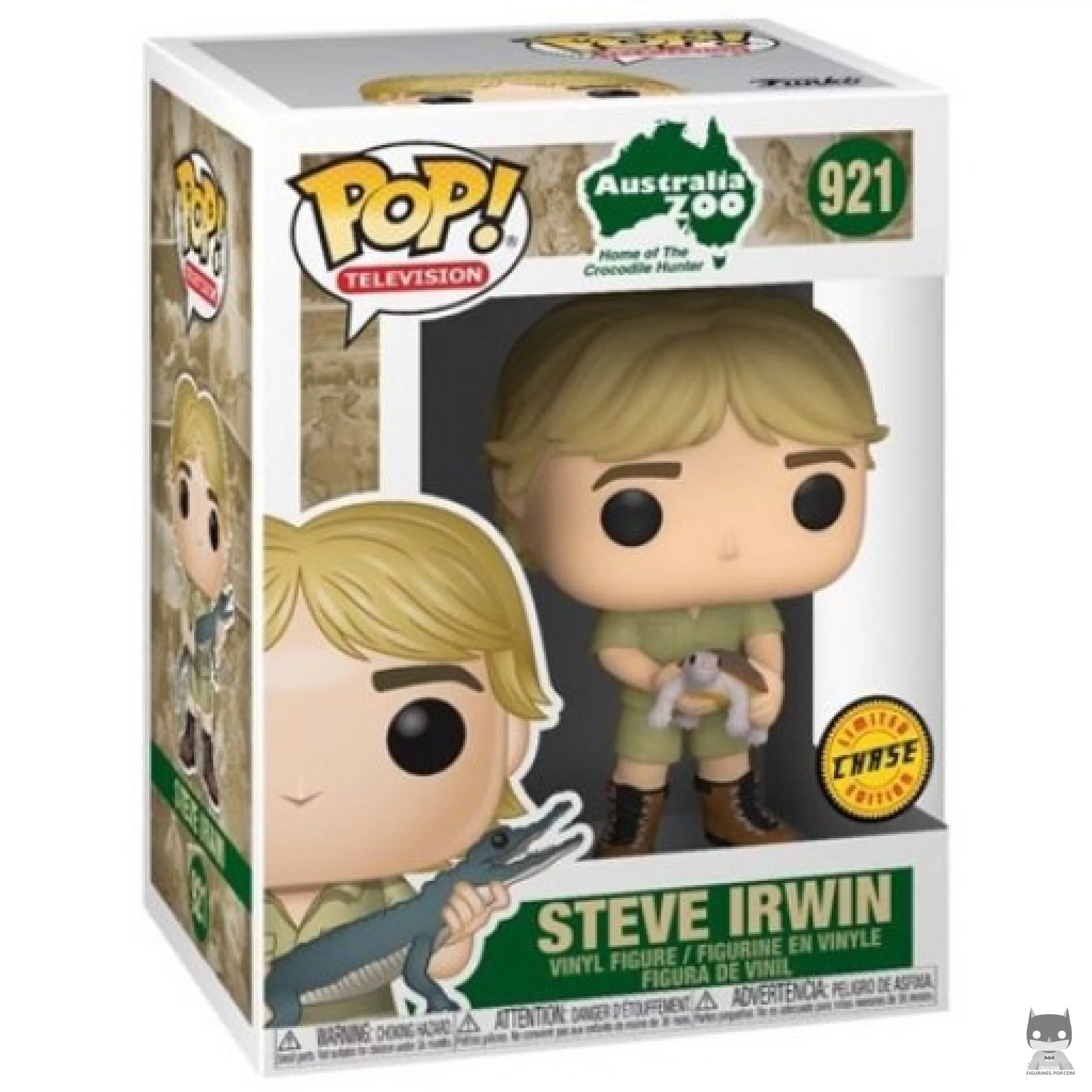 Steve Irwin with Turtle (Chase) Funko Pop! figure in its box