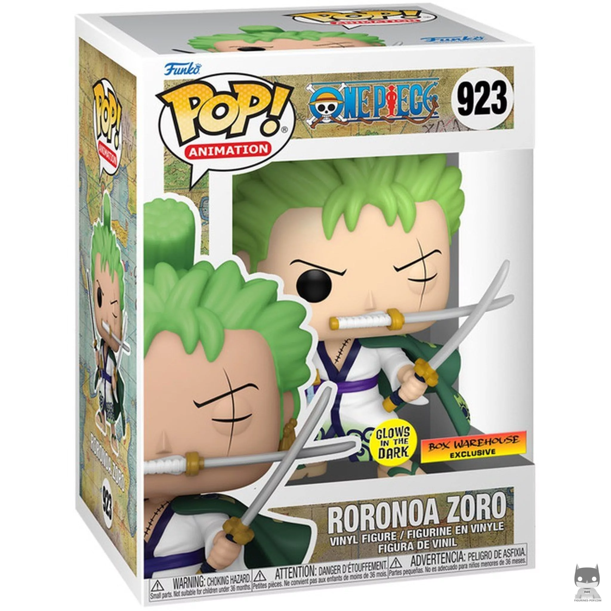 Roronoa Zoro (Three Sword Style) (Glow in the Dark) Funko Pop! figure in its box