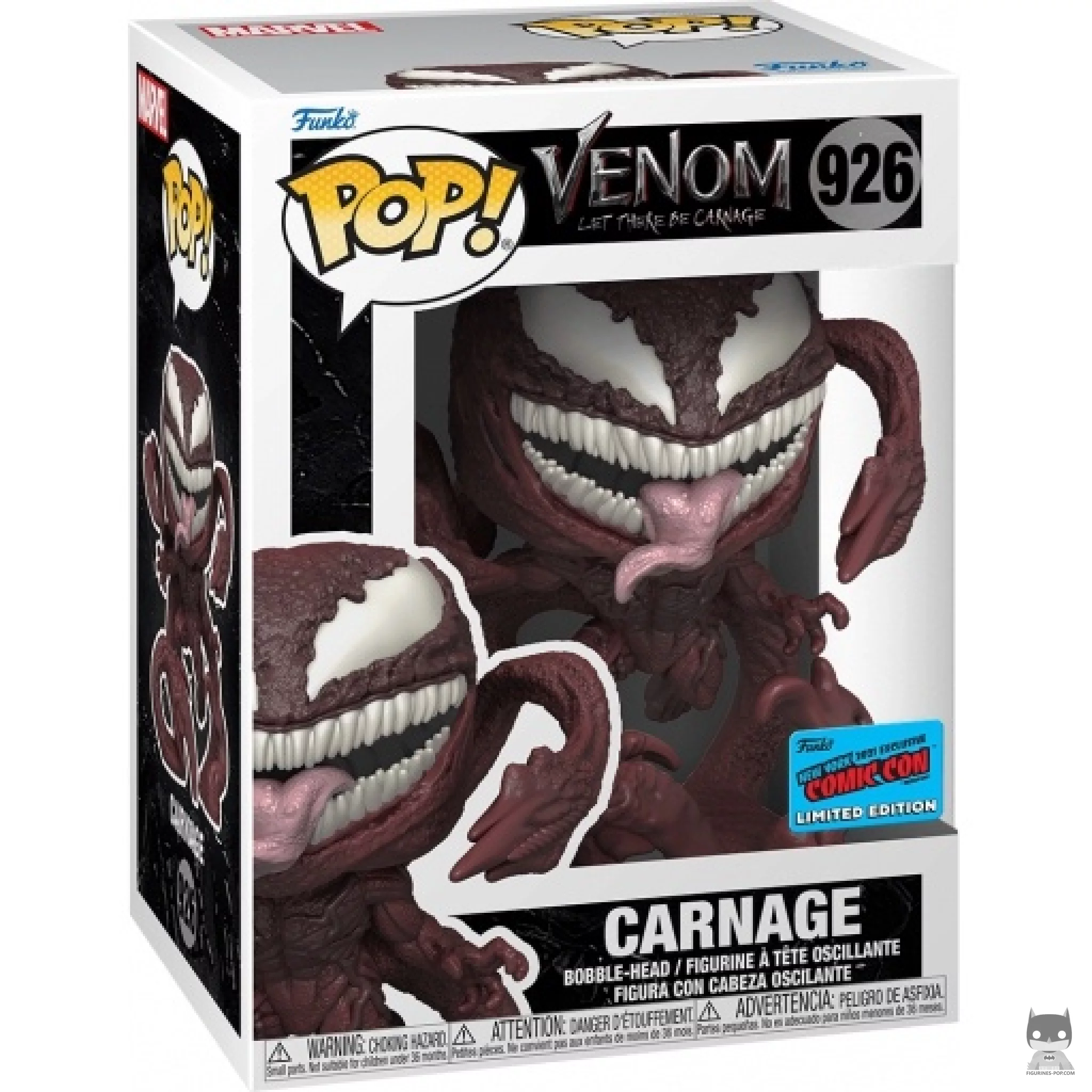 Carnage Funko Pop! figure in its box