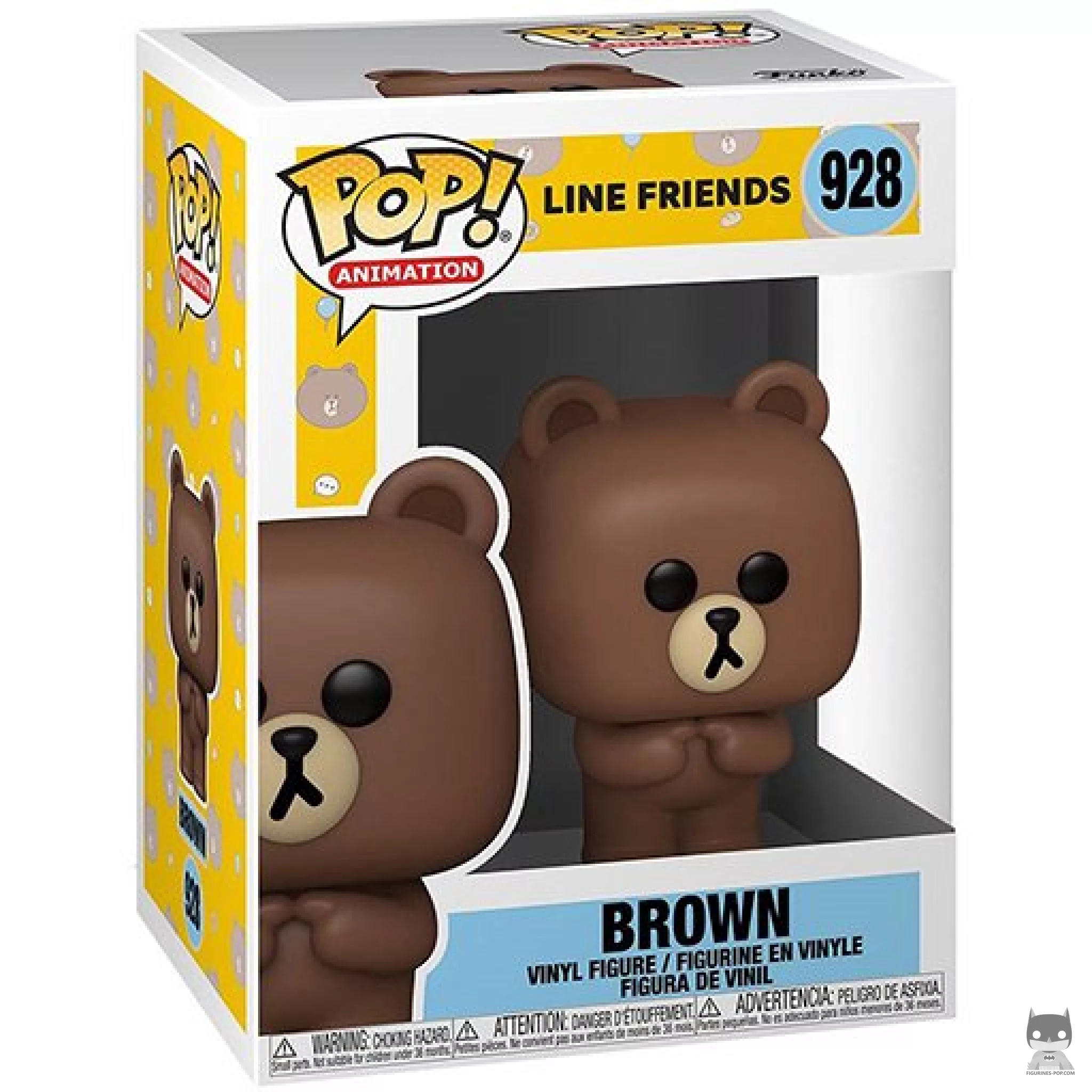 Brown Funko Pop! figure in its box