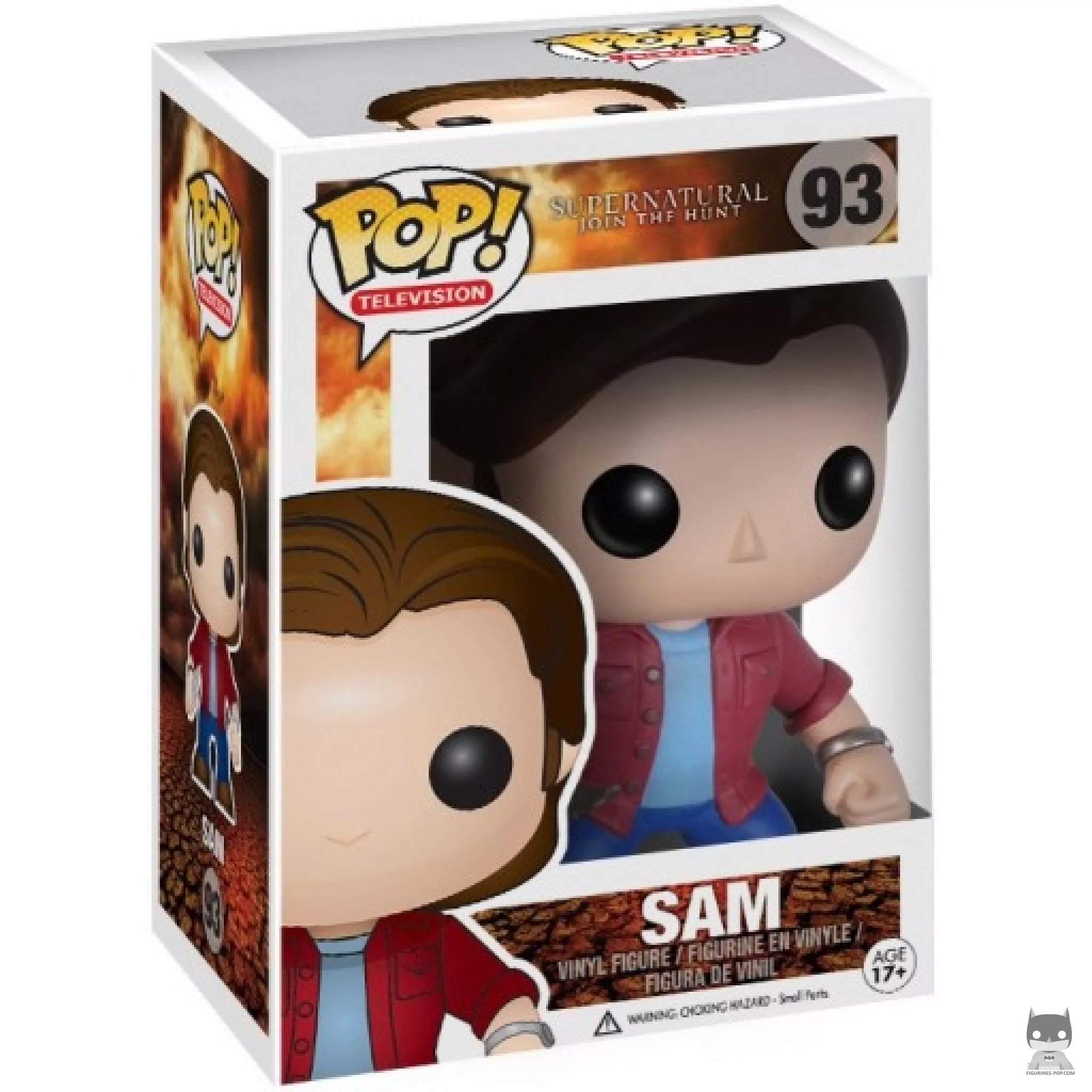 Sam Winchester Funko Pop! figure in its box