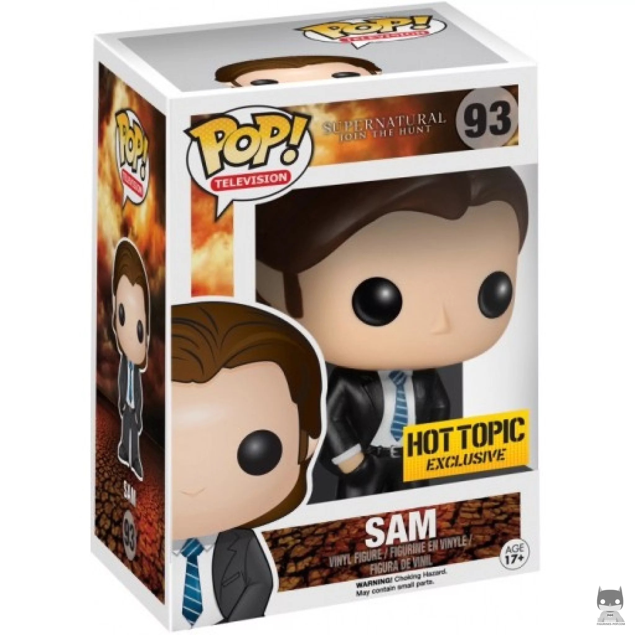 Sam Winchester in undercover outfit Funko Pop! figure in its box
