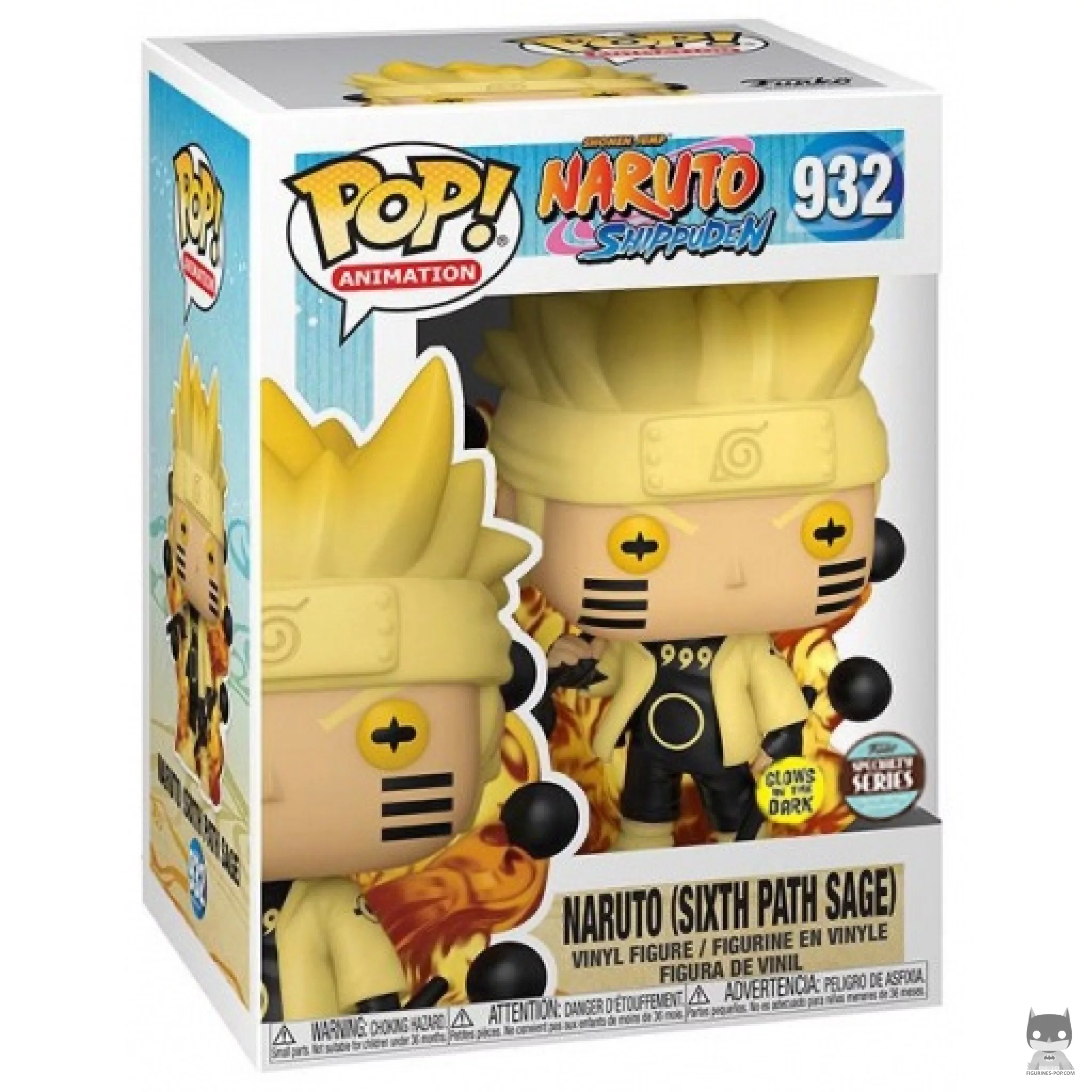 Naruto Uzumaki Kyuubi Chakra (Glow in the Dark) Funko Pop! figure in its box