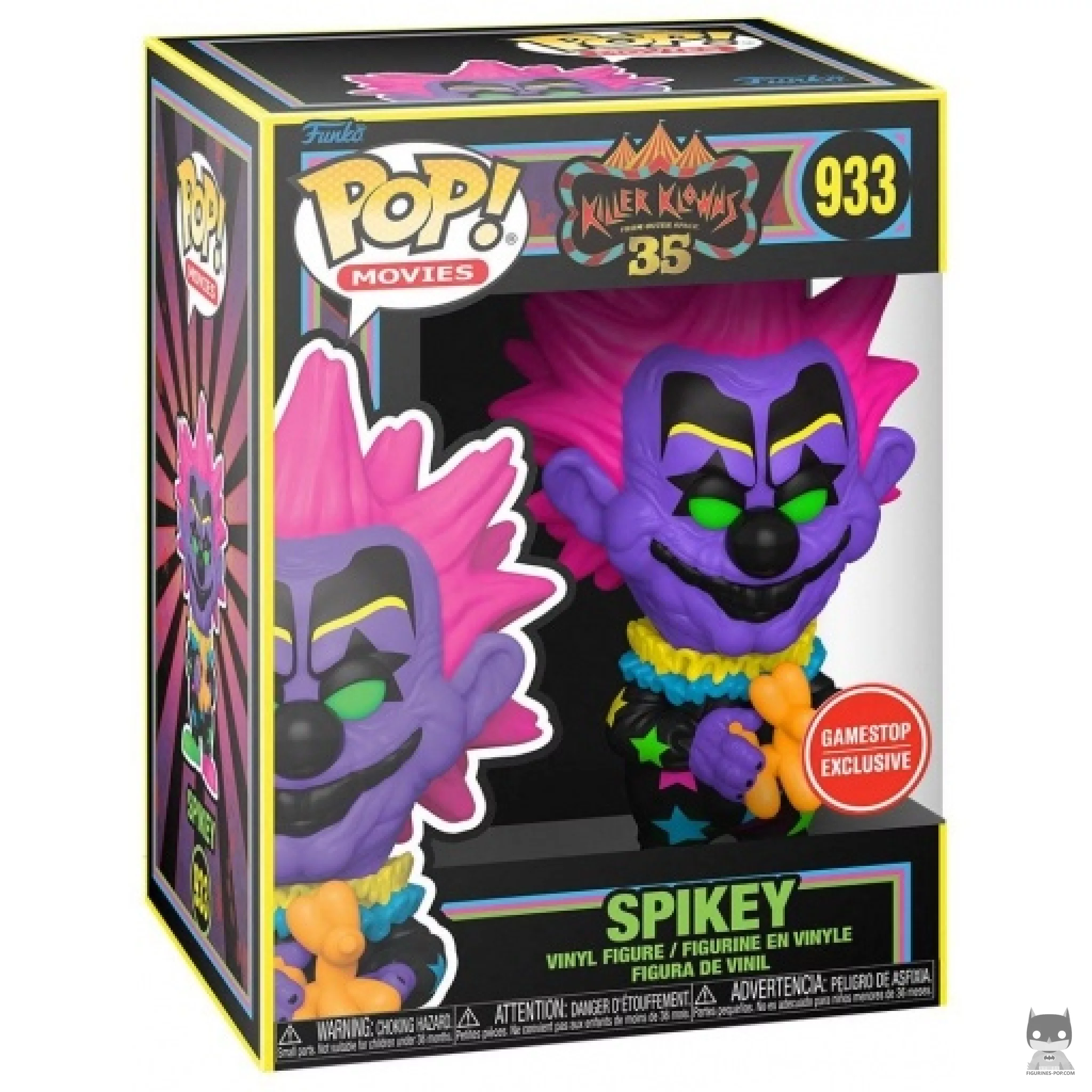 Spikey (Blacklight) Funko Pop! figure in its box