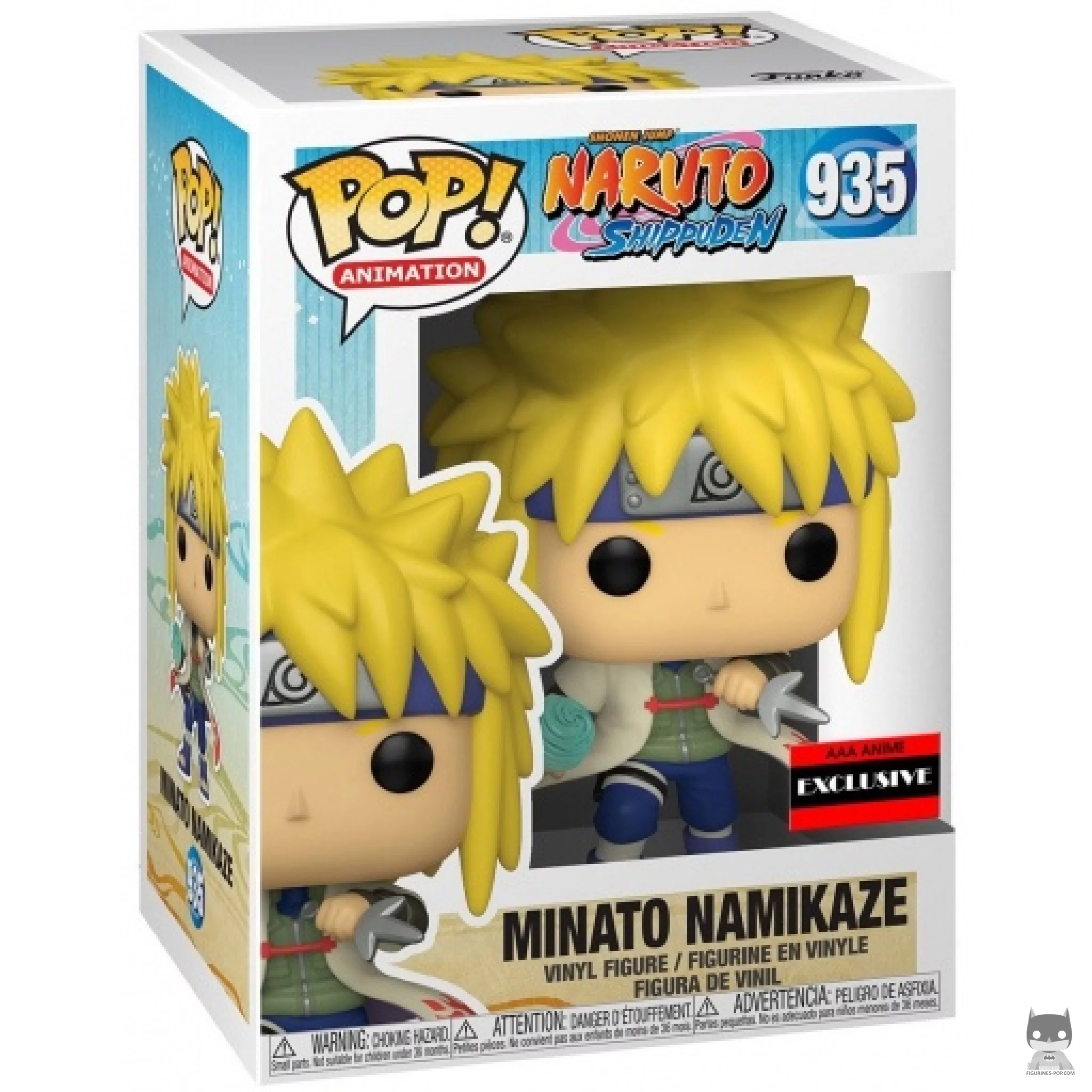 Minato Namikaze Rasengan Funko Pop! figure in its box