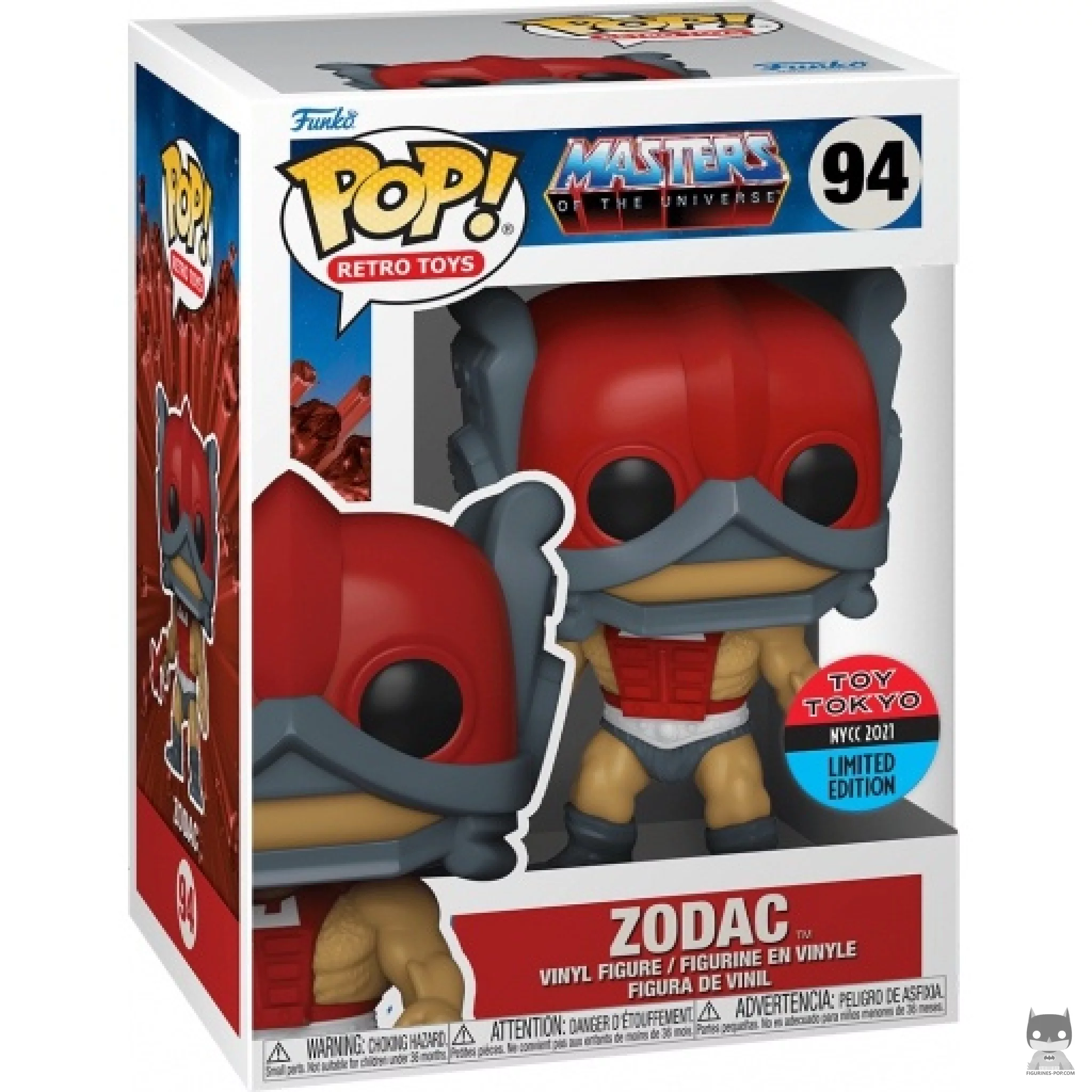 Zodac Funko Pop! figure in its box