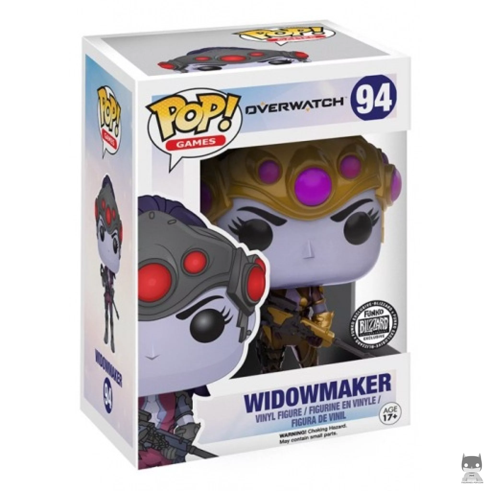 Widowmaker (Patina) Funko Pop! figure in its box