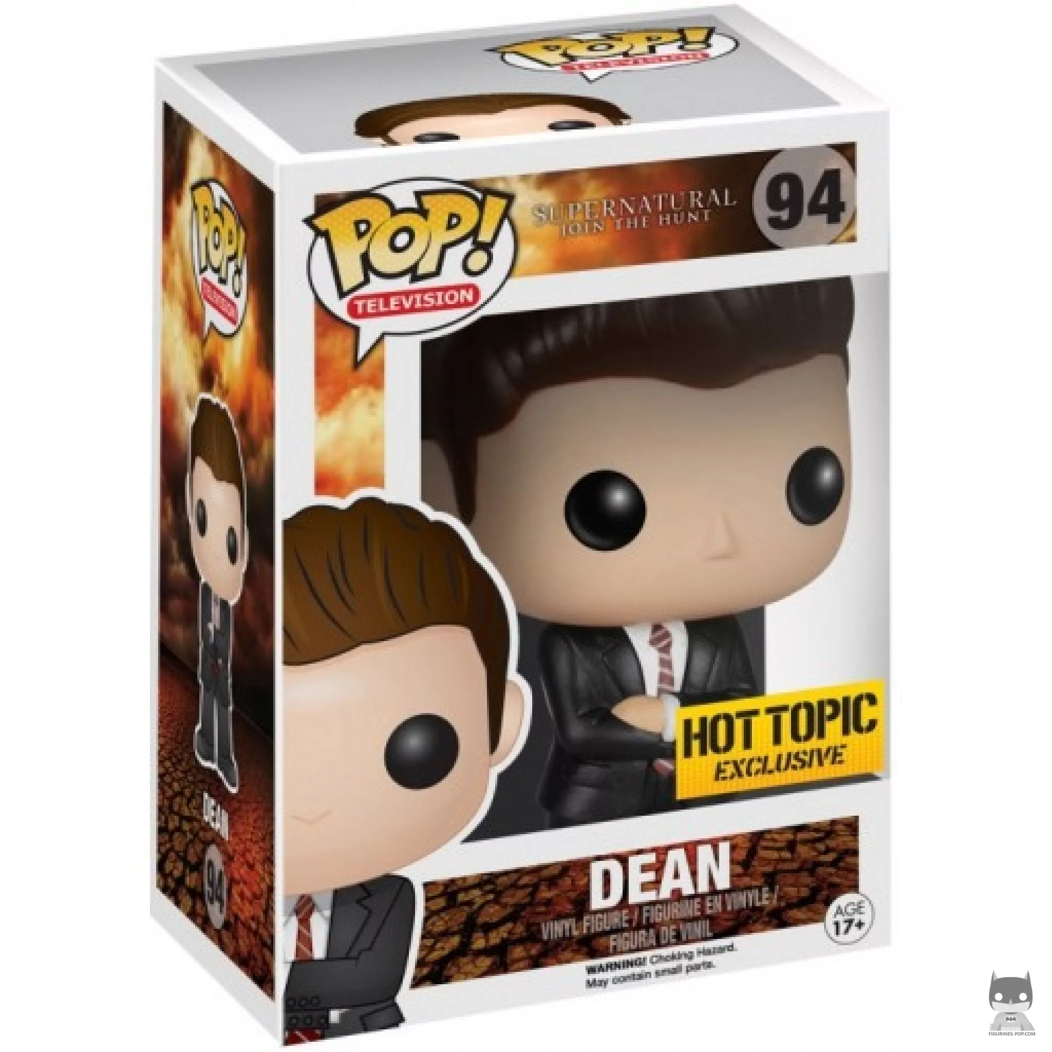Dean Winchester in undercover outfit Funko Pop! figure in its box