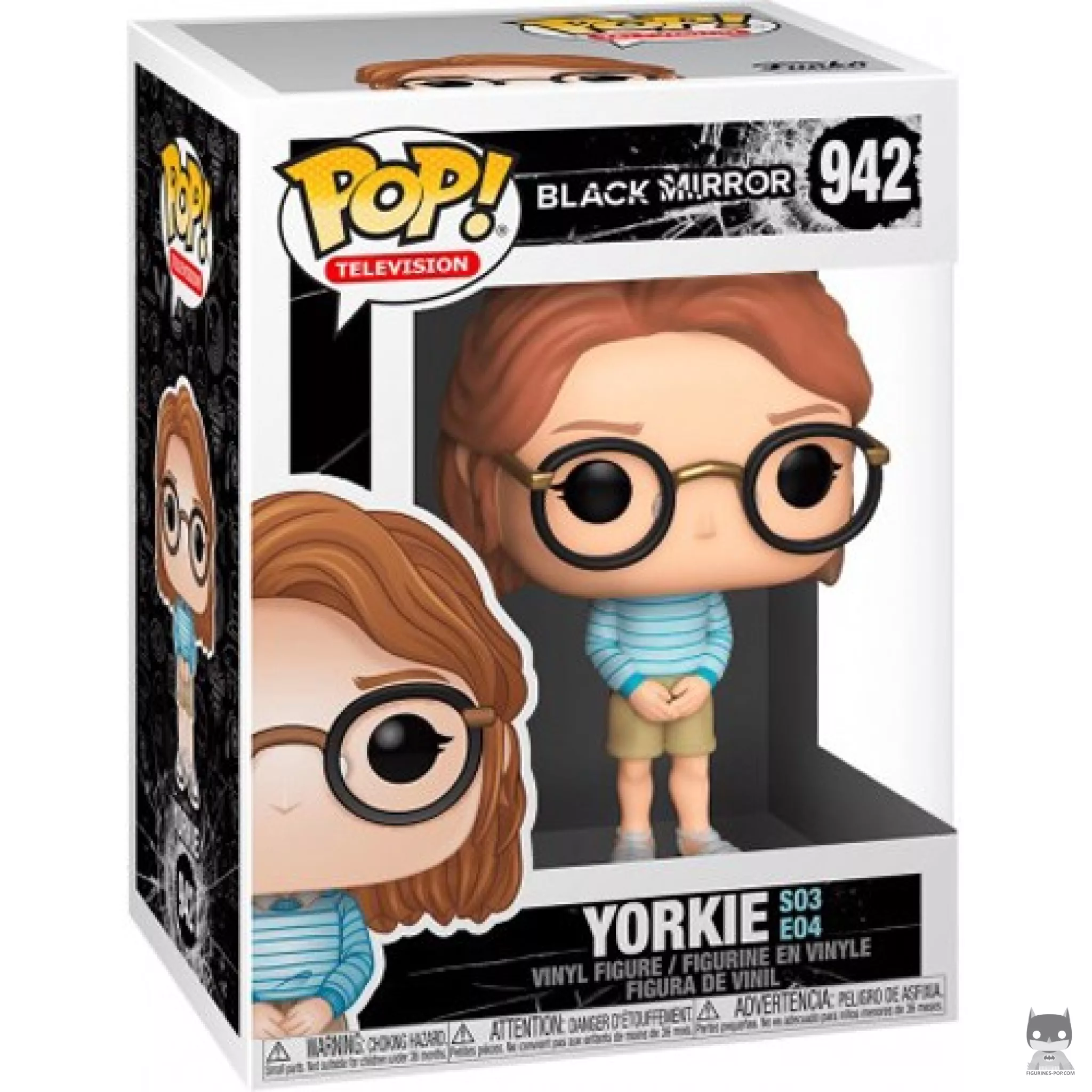 Yorkie Funko Pop! figure in its box