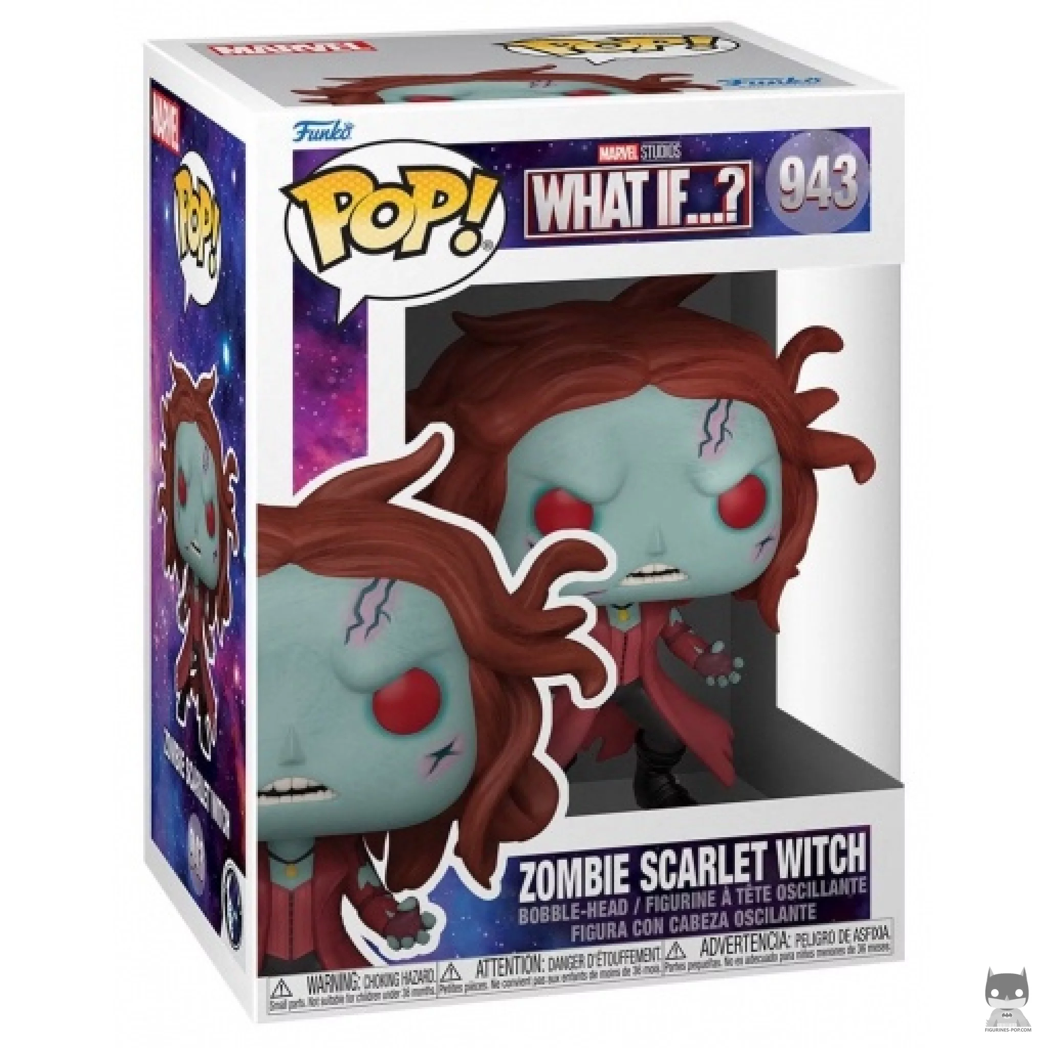 Zombie Scarlet Witch Funko Pop! figure in its box