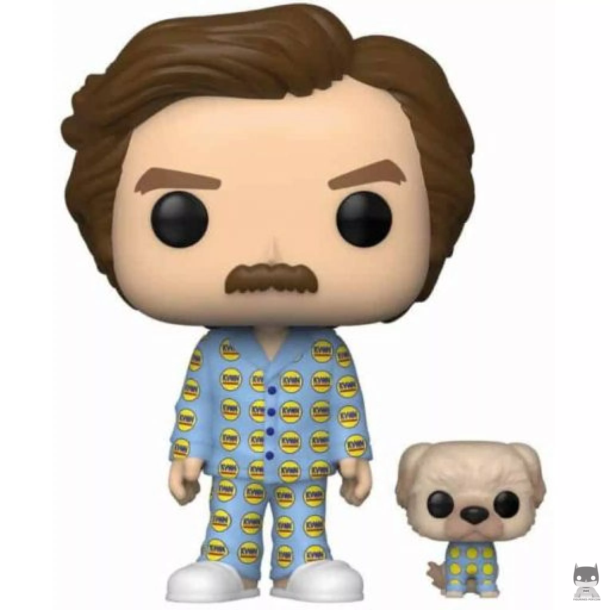 Ron with Baxter Funko Pop! figure (Anchorman: The Legend of Ron Burgundy)