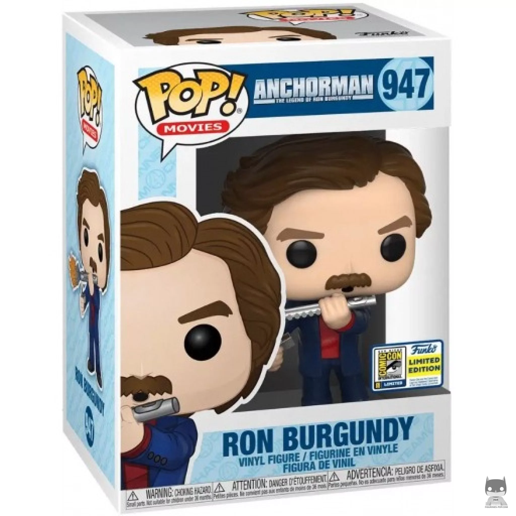 Ron Burgundy Funko Pop! figure in its box