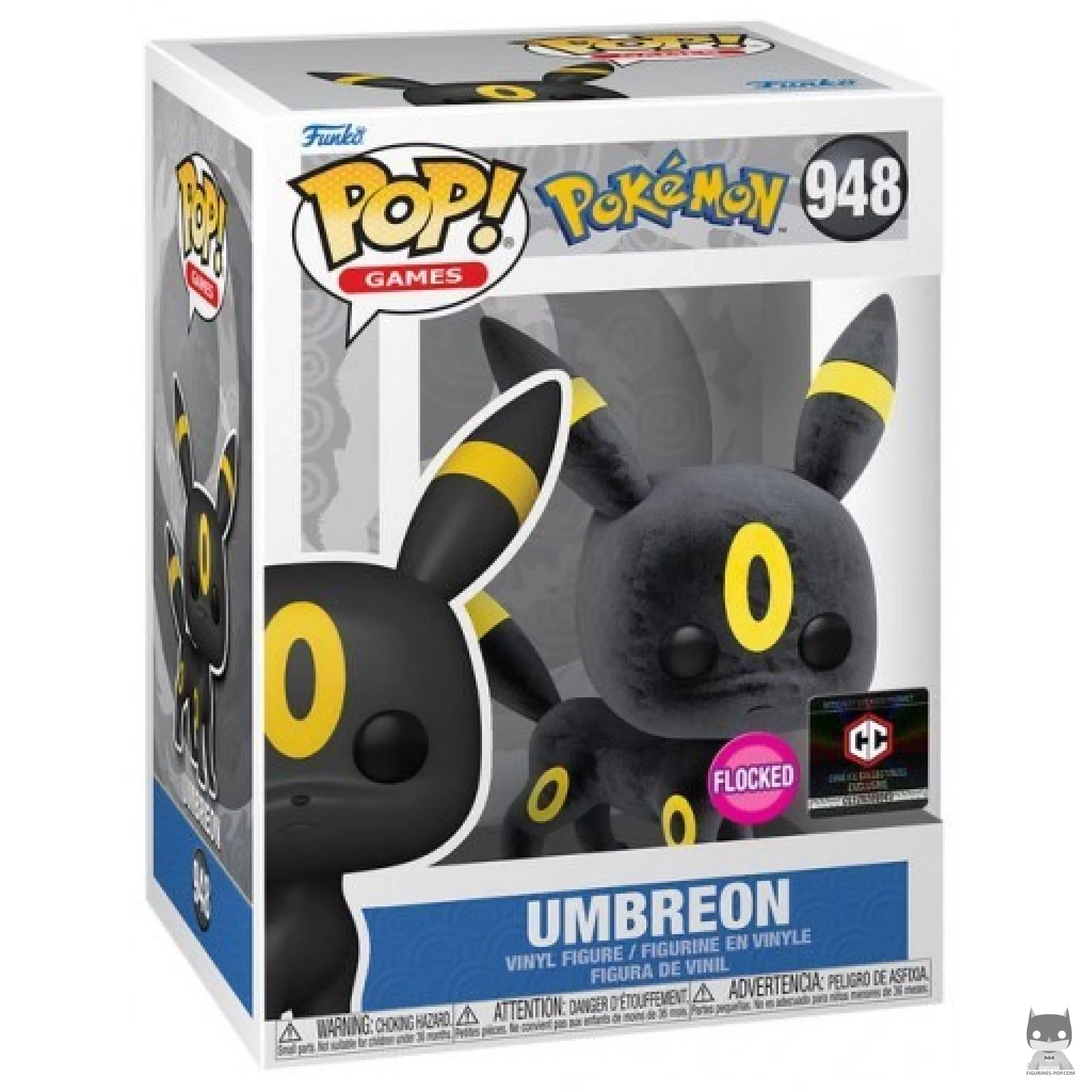 Umbreon (Flocked) Funko Pop! figure in its box