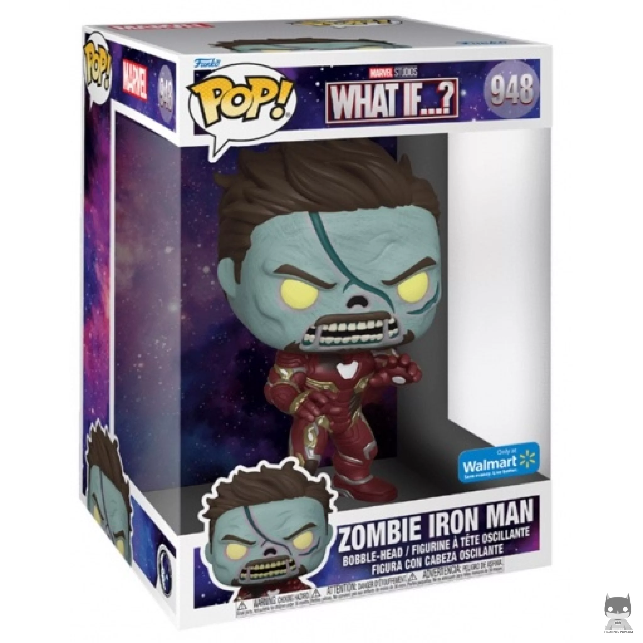 Zombie Iron Man (Supersized) Funko Pop! figure in its box
