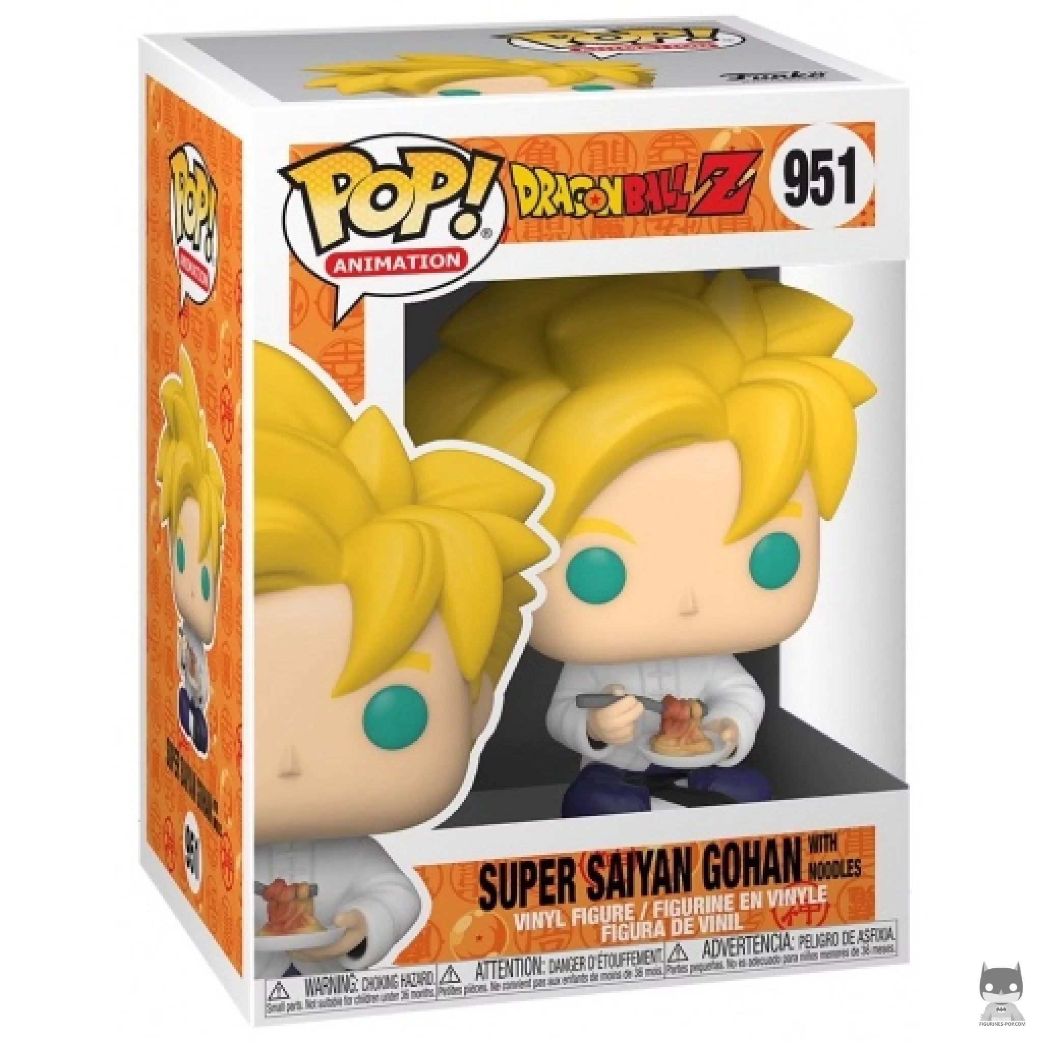 Super Saiyan Gohan eating Noodles Funko Pop! figure in its box