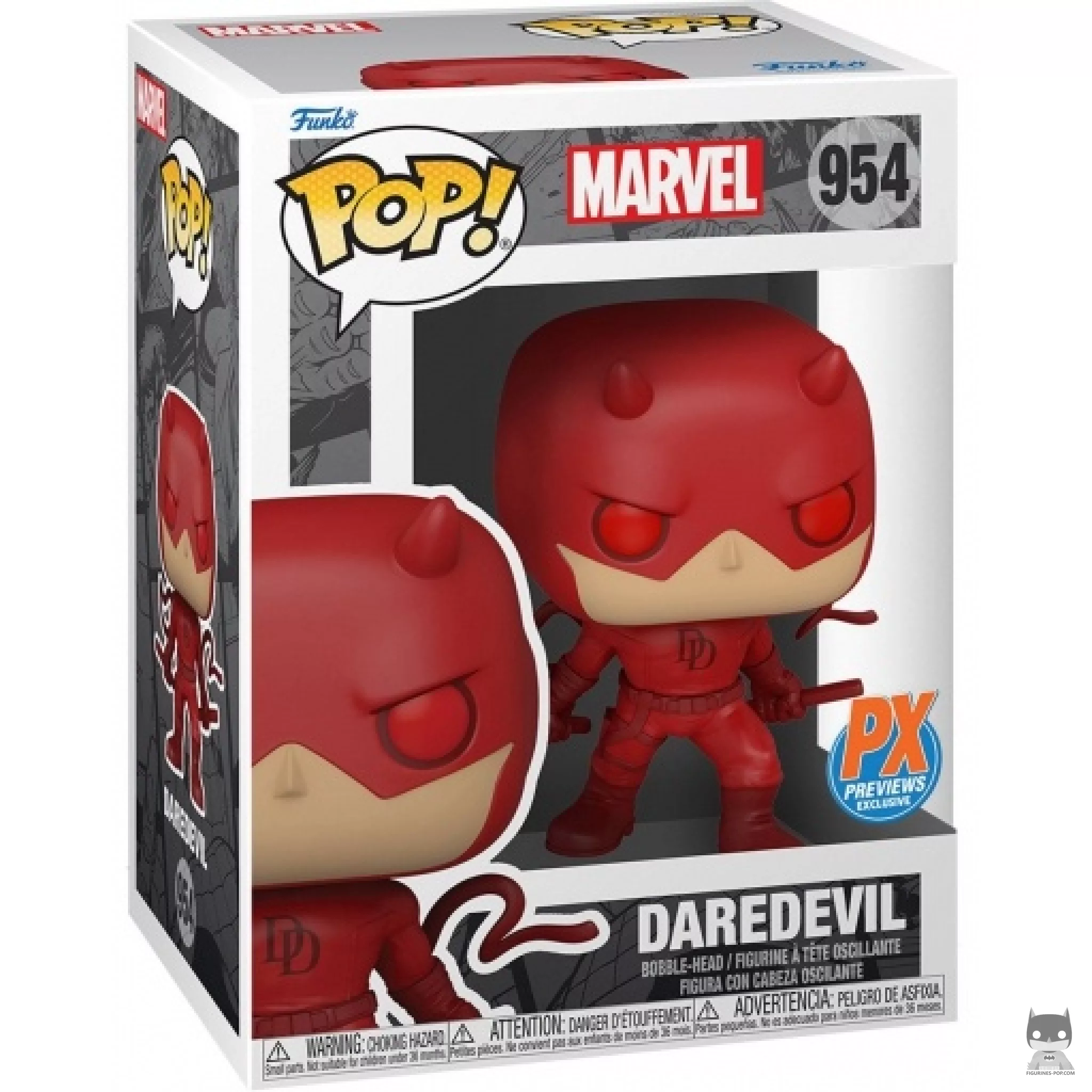 Daredevil Funko Pop! figure in its box