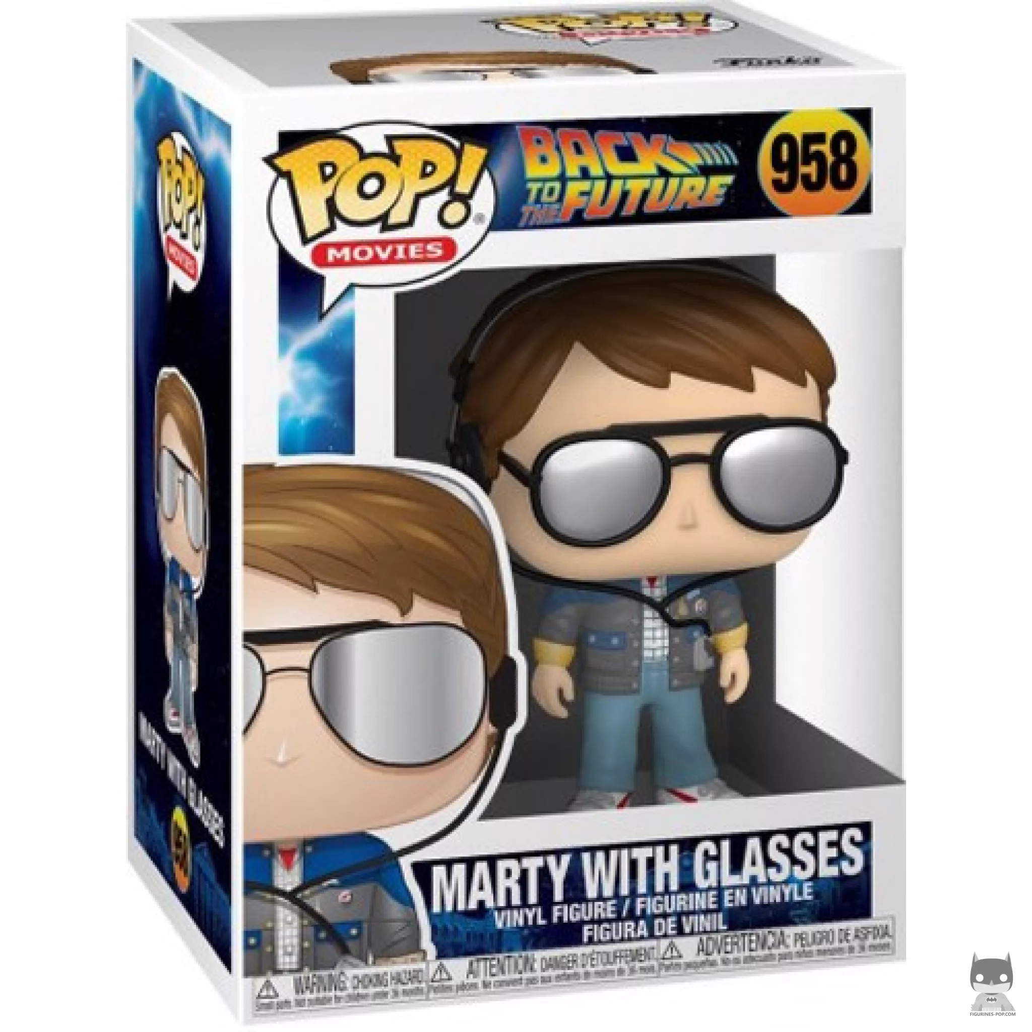 Marty with Glasses Funko Pop! figure in its box