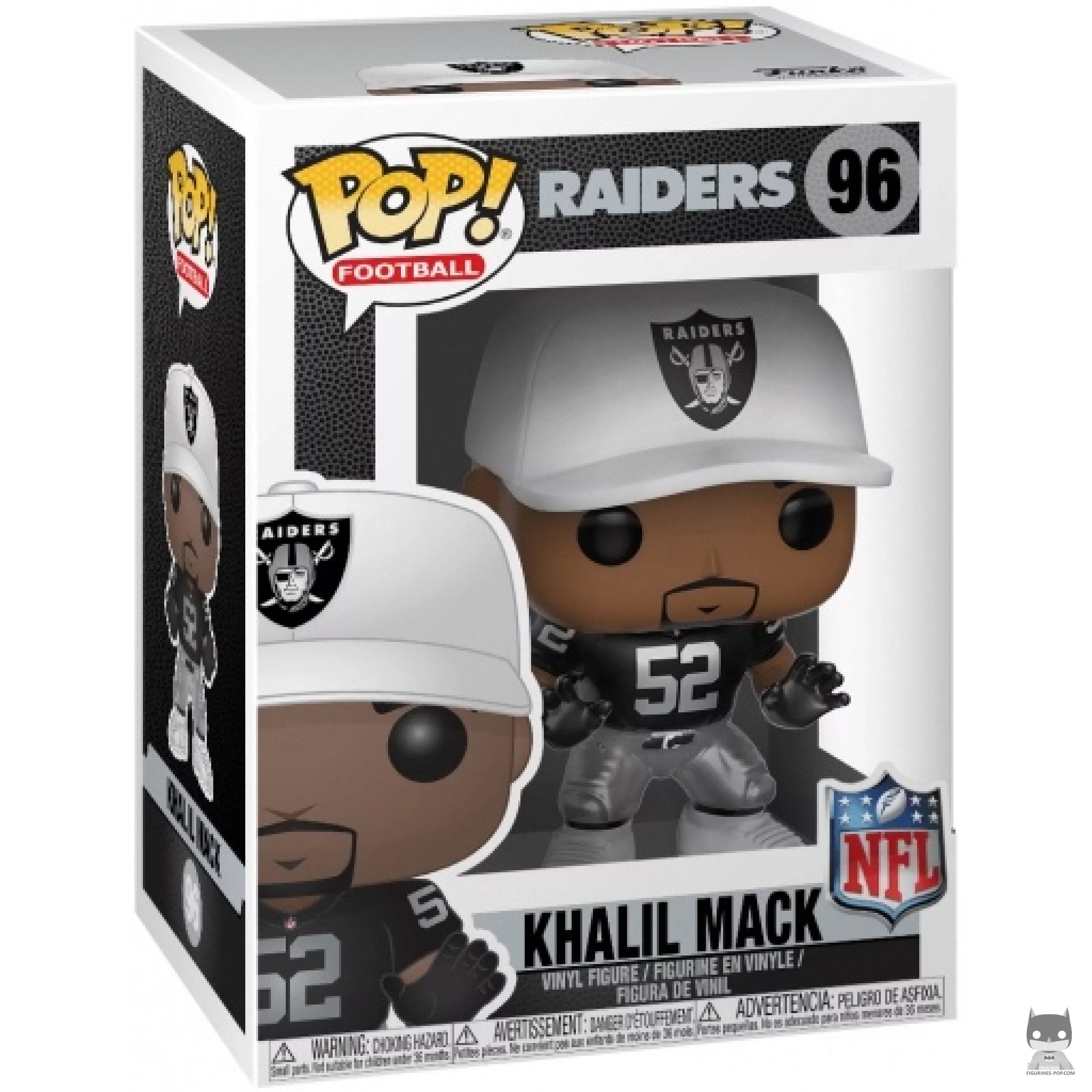 Khalil Mack Funko Pop! figure in its box