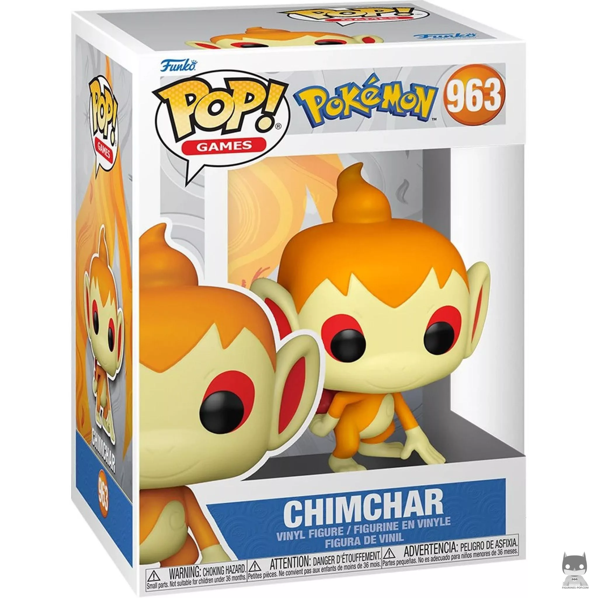 Chimchar Funko Pop! figure in its box