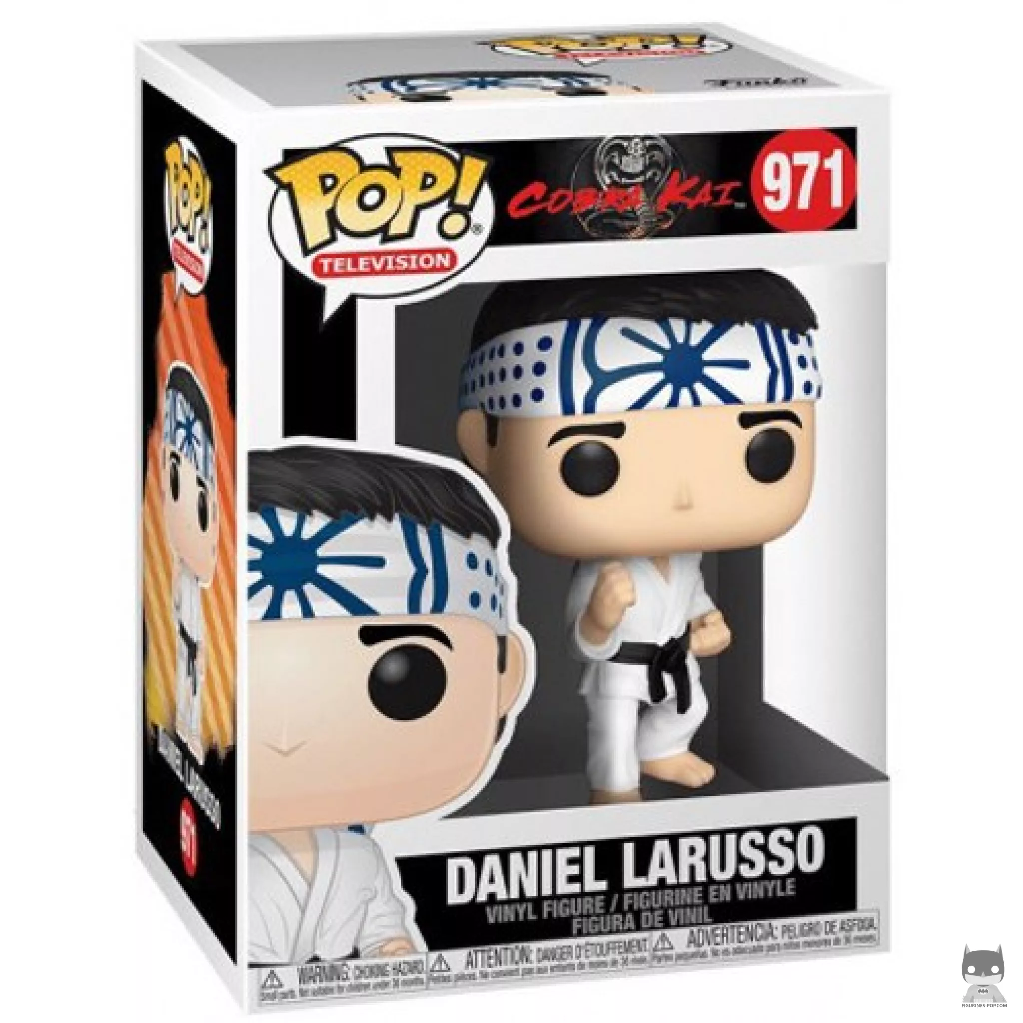 Daniel LaRusso Funko Pop! figure in its box