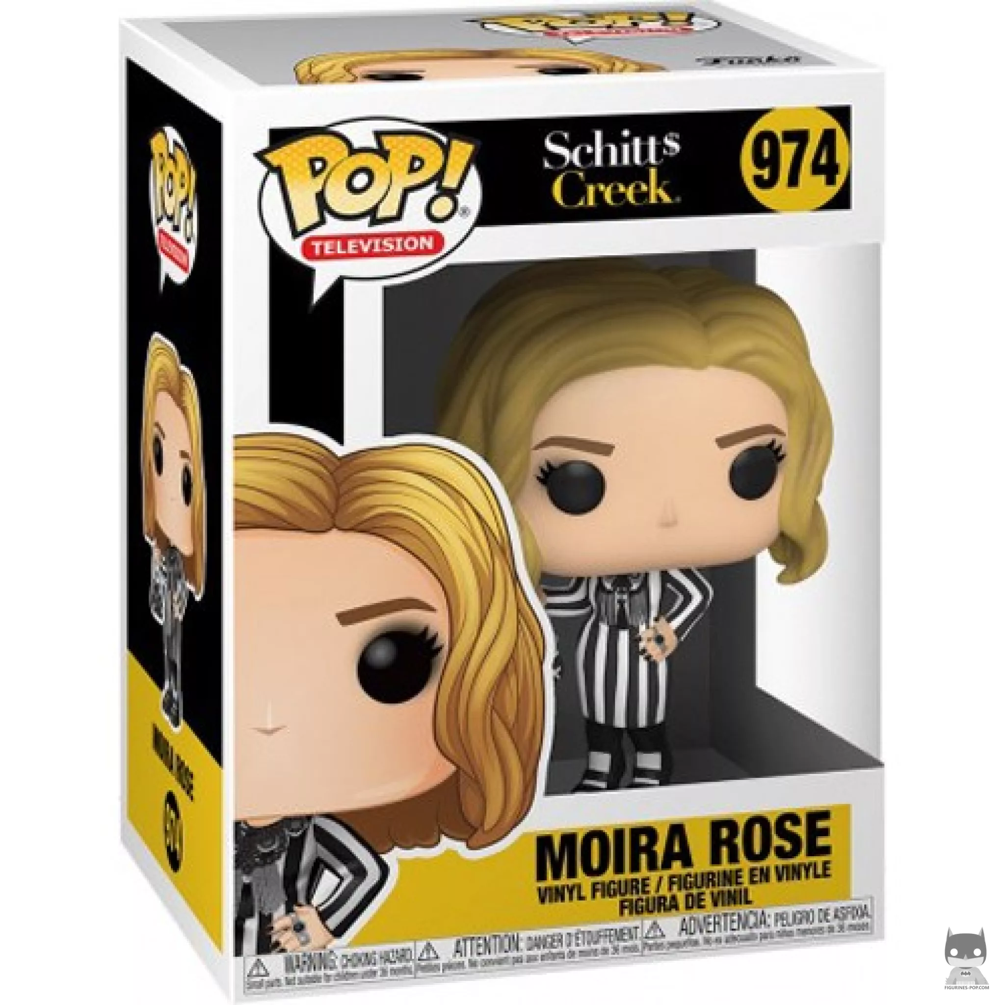Moira Rose Funko Pop! figure in its box