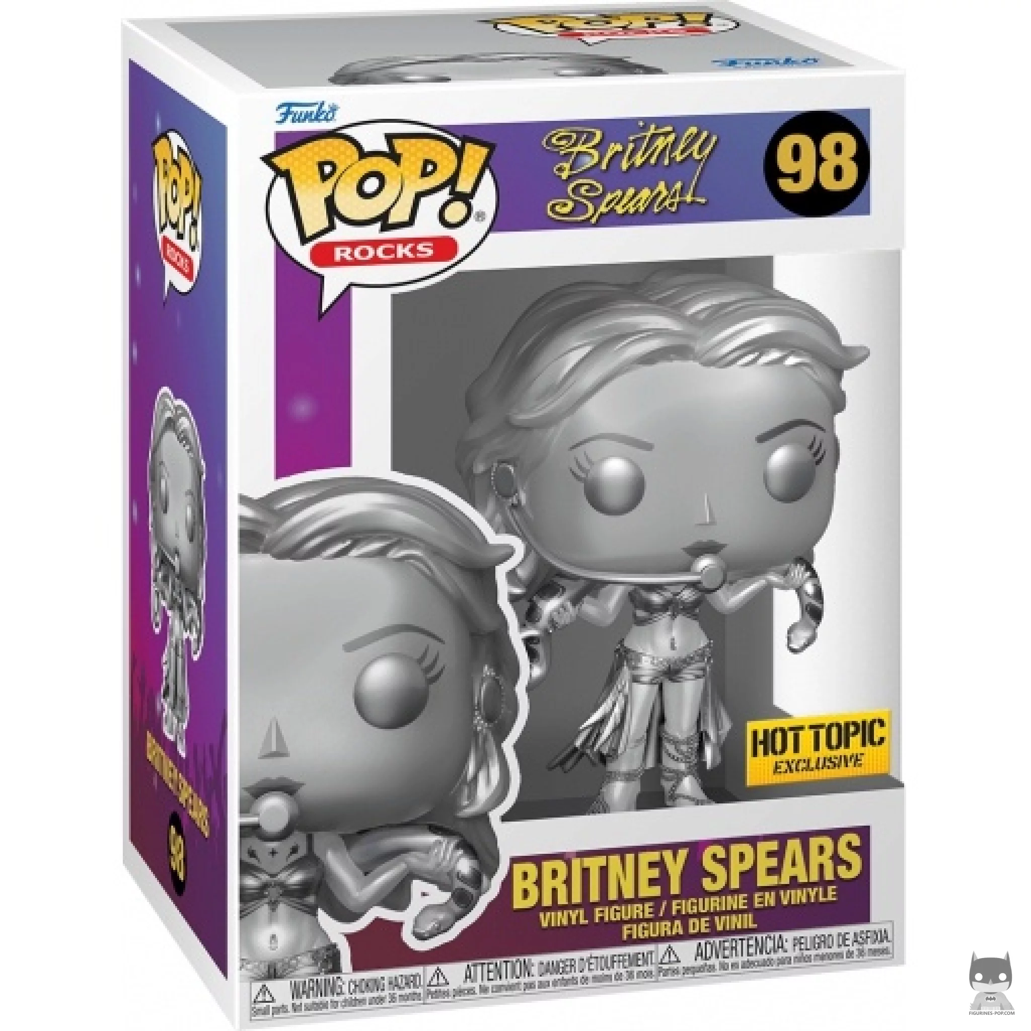Britney Spears (Metallic & Silver) Funko Pop! figure in its box