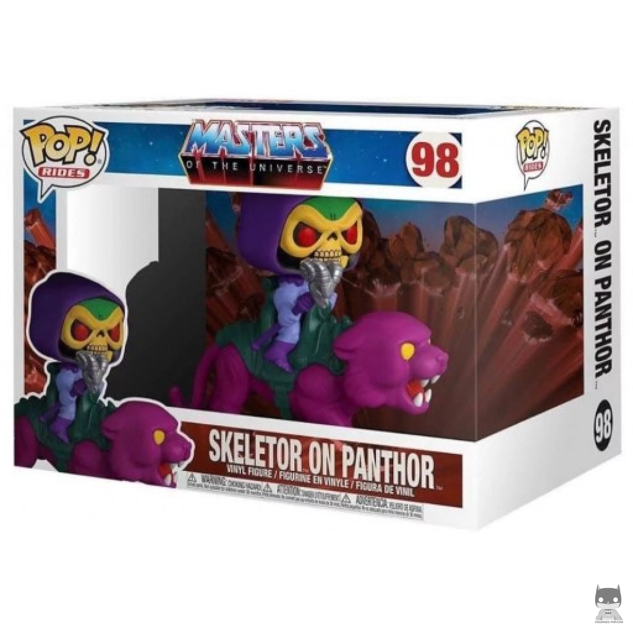 Skeletor on Panthor Funko Pop! figure in its box