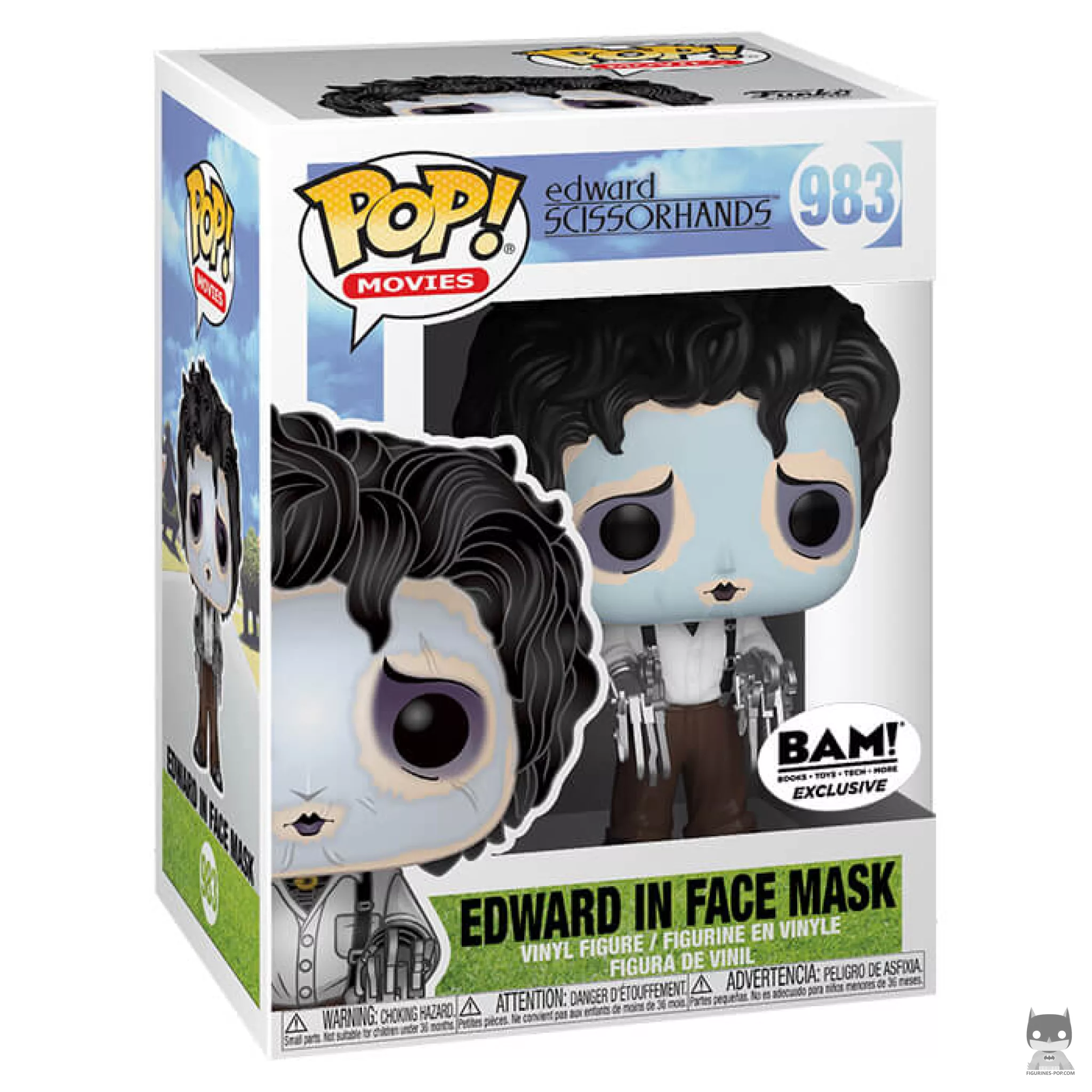Edward in face mask Funko Pop! figure in its box