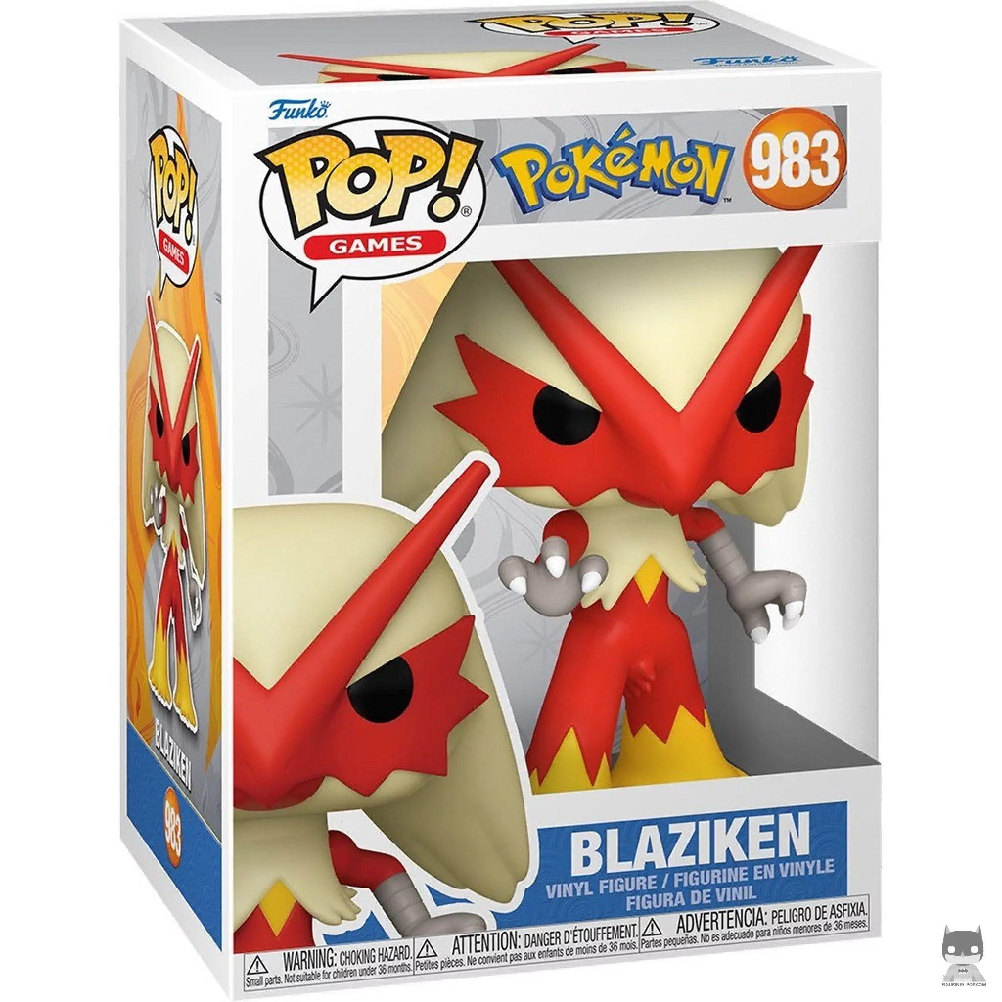 Blaziken Funko Pop! figure in its box