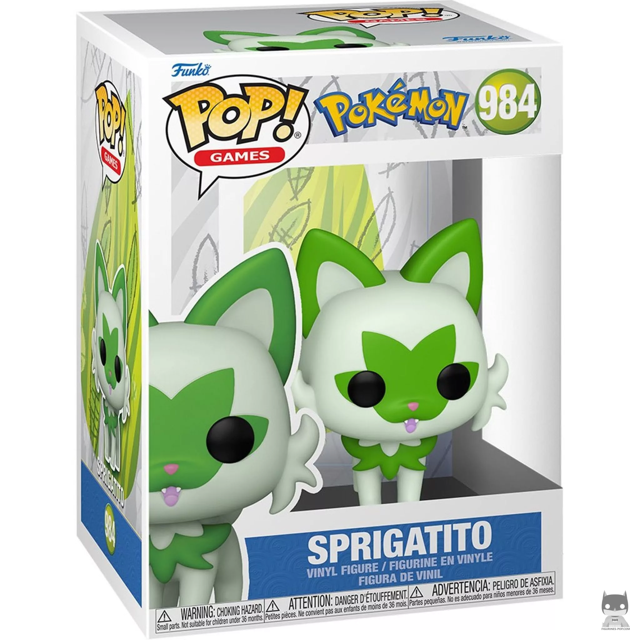 Sprigatito Funko Pop! figure in its box