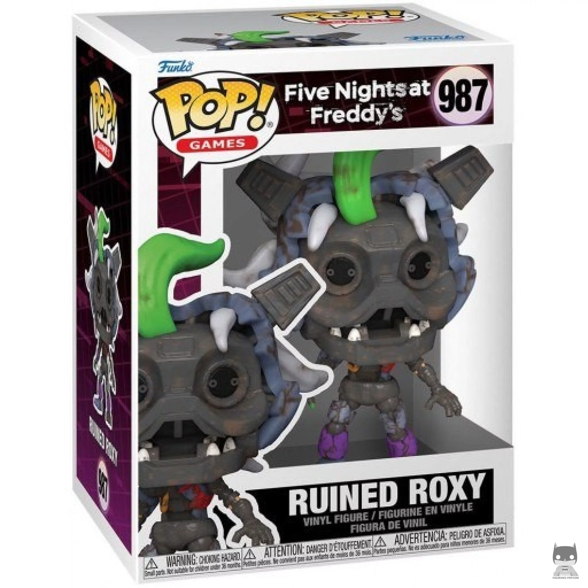 Ruined Roxy Funko Pop! figure in its box