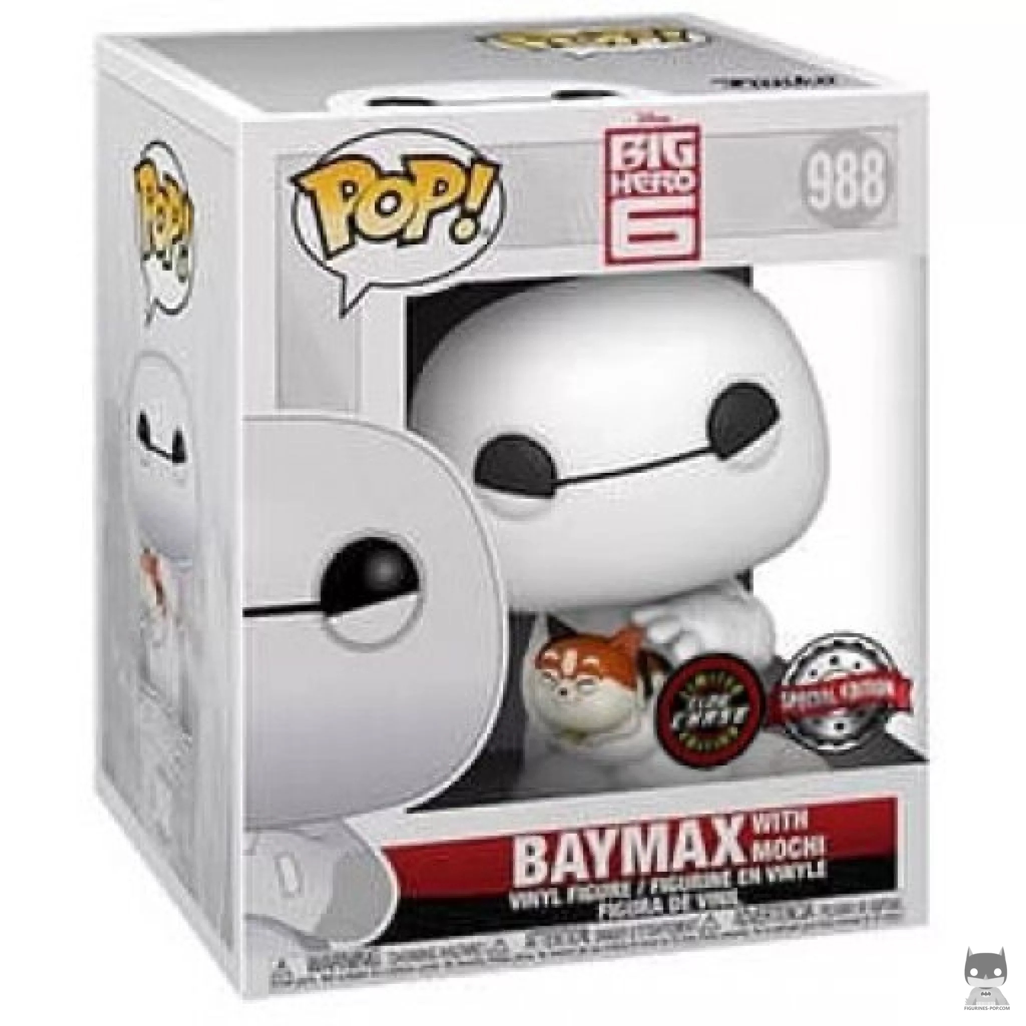 Baymax with Mochi (Chase) Funko Pop! figure in its box