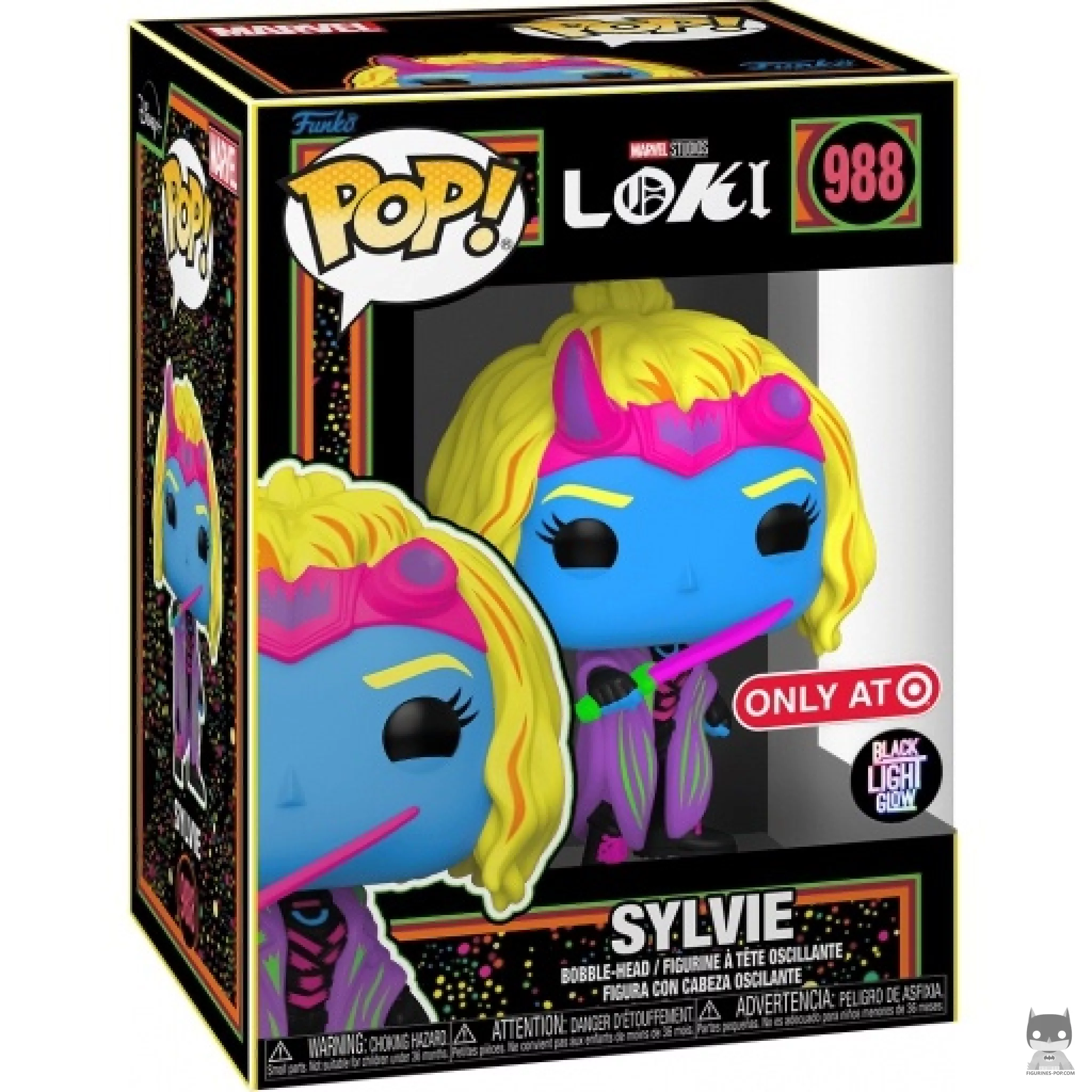 Sylvie (Blacklight) Funko Pop! figure in its box