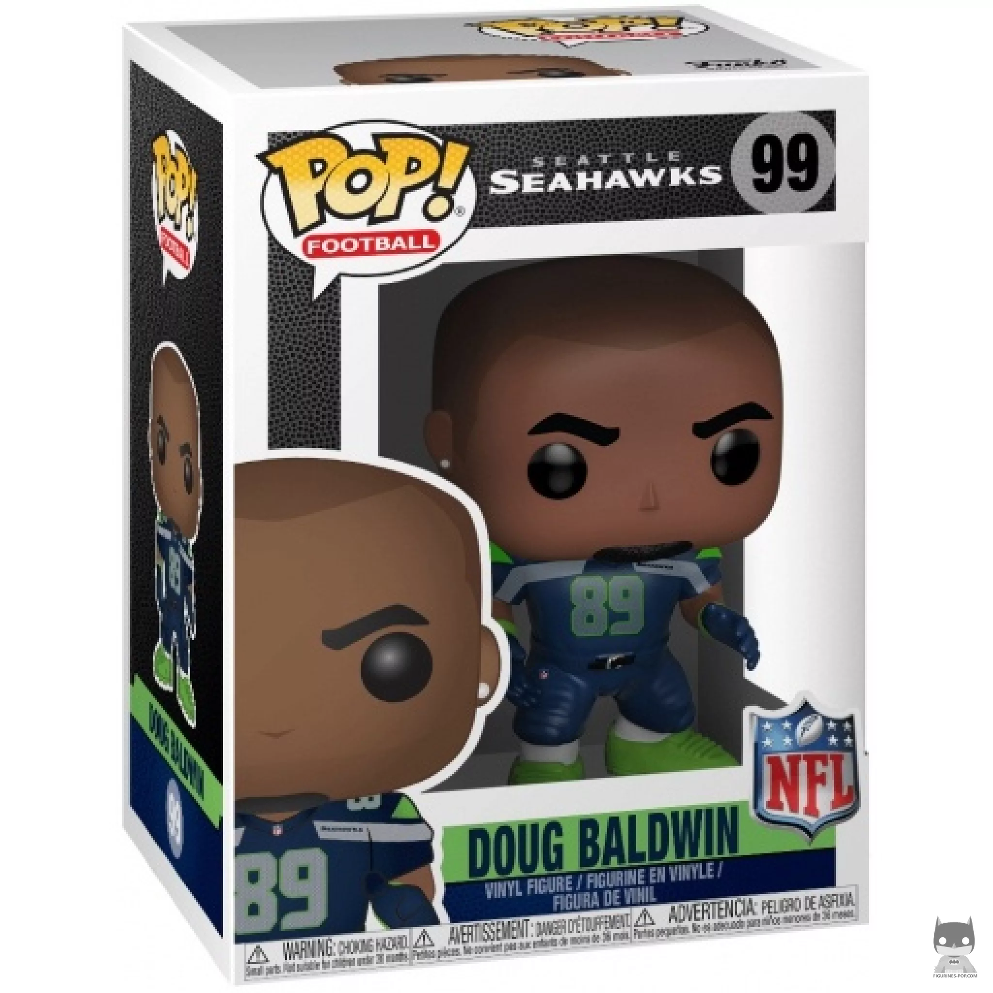 Doug Baldwin Funko Pop! figure in its box