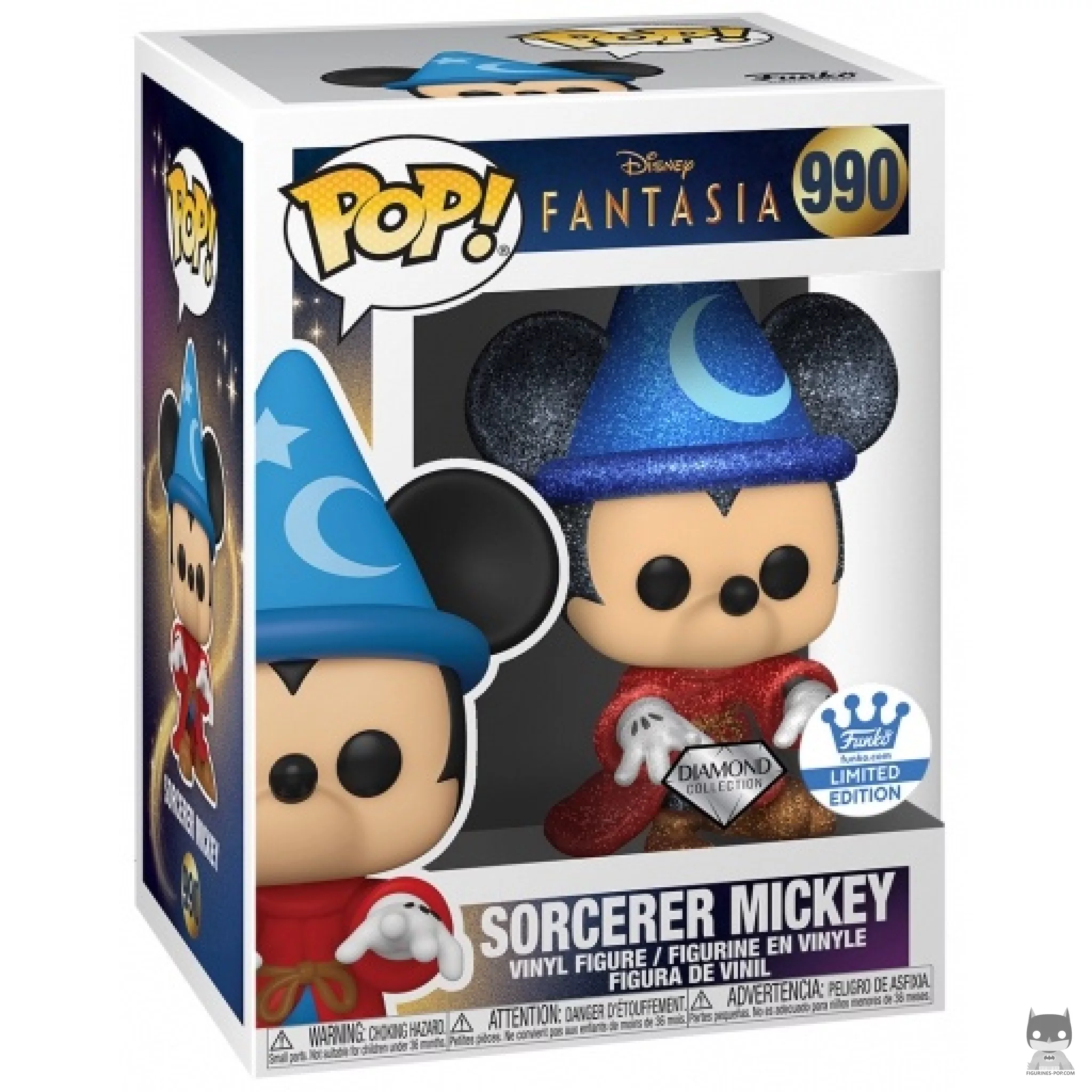 Sorcerer Mickey (Diamond Glitter) Funko Pop! figure in its box