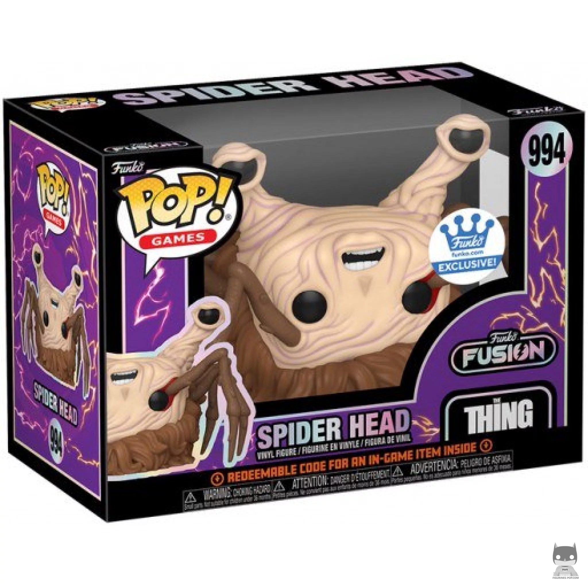 Spider Head Funko Pop! figure in its box